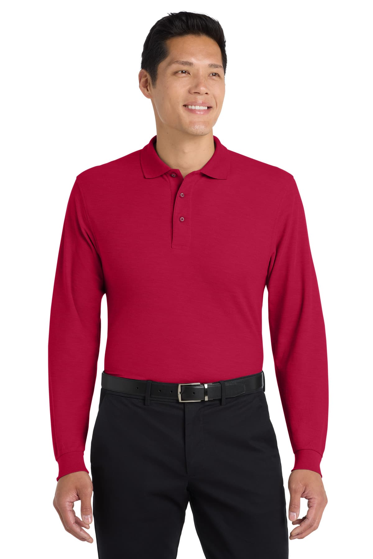 Port Authority Port Authority Silk Touch Long Sleeve Polo.  K500LS