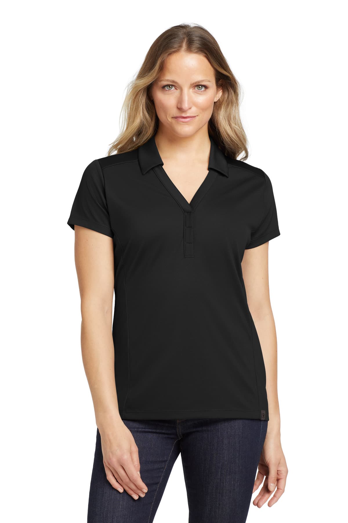 OGIO OGIO Women's Framework Polo. LOG125 in Blacktop