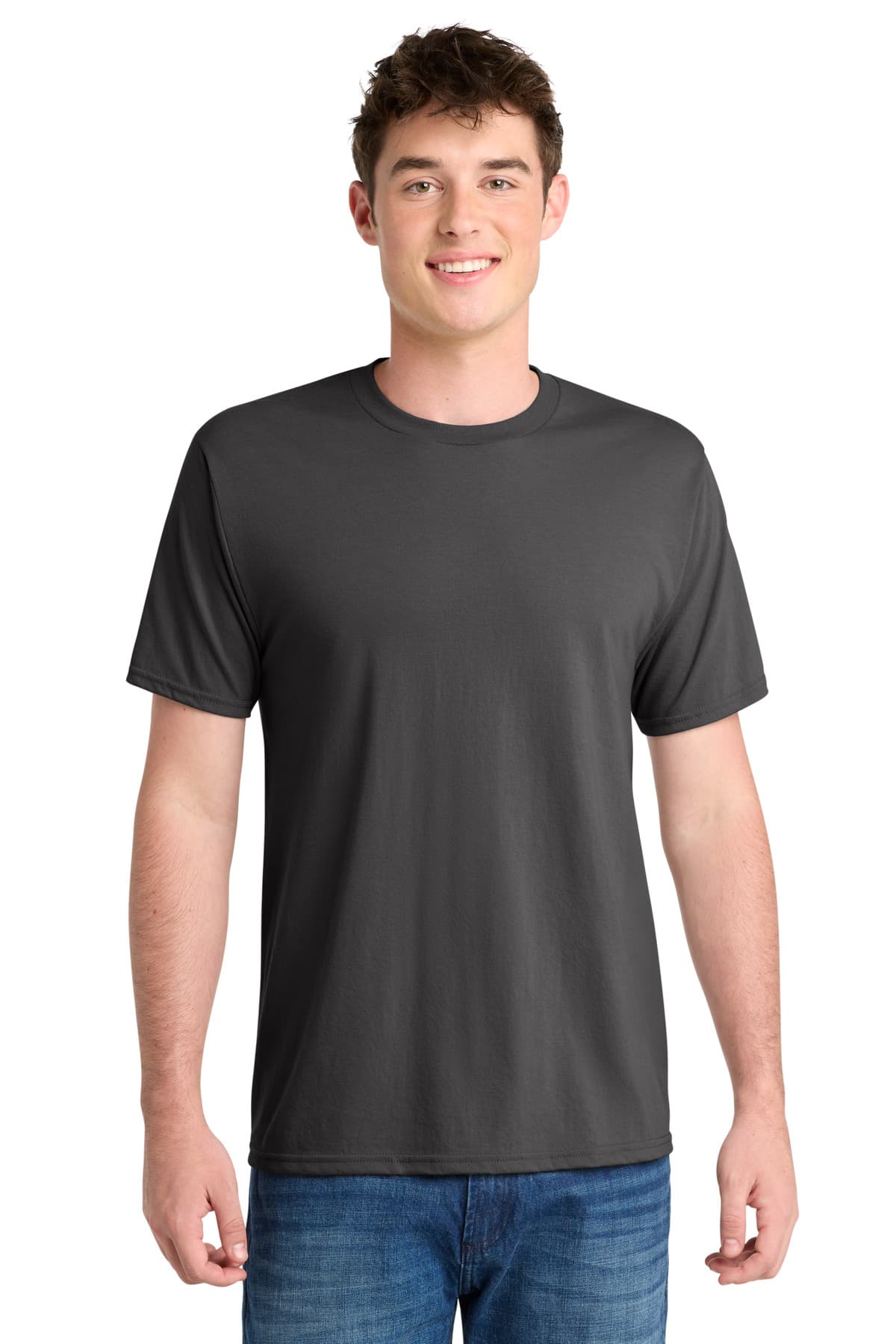 Port & Company Port & Co Performance Blend Tee. PC381 in Charcoal
