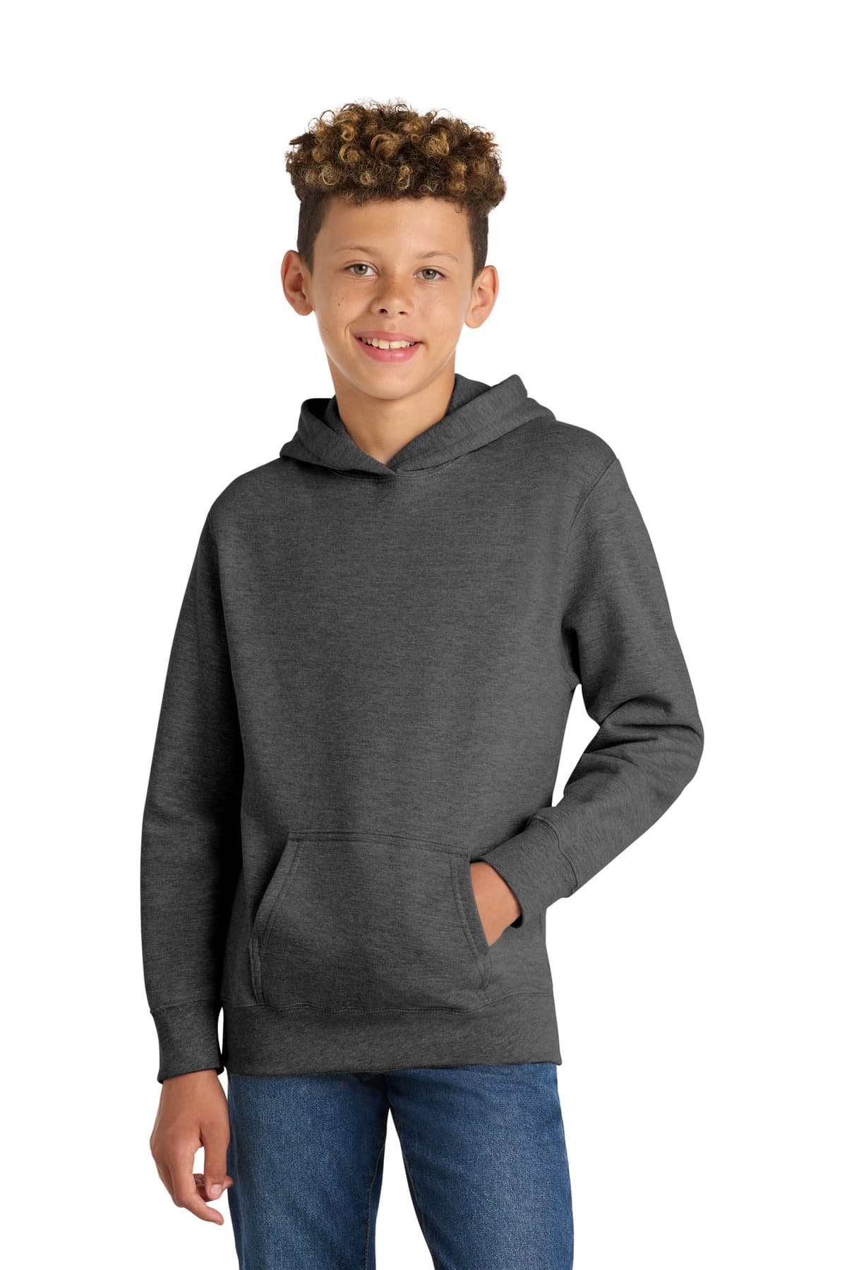 Port & Company Port & Co Youth Fan Favorite Fleece Pullover Hooded Sweatshirt. PC850YH