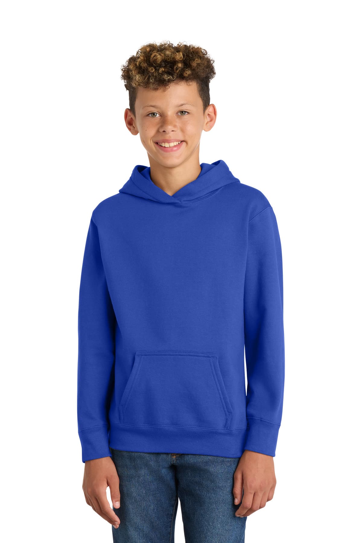 Port & Company Port & Co Youth Fan Favorite Fleece Pullover Hooded Sweatshirt. PC850YH