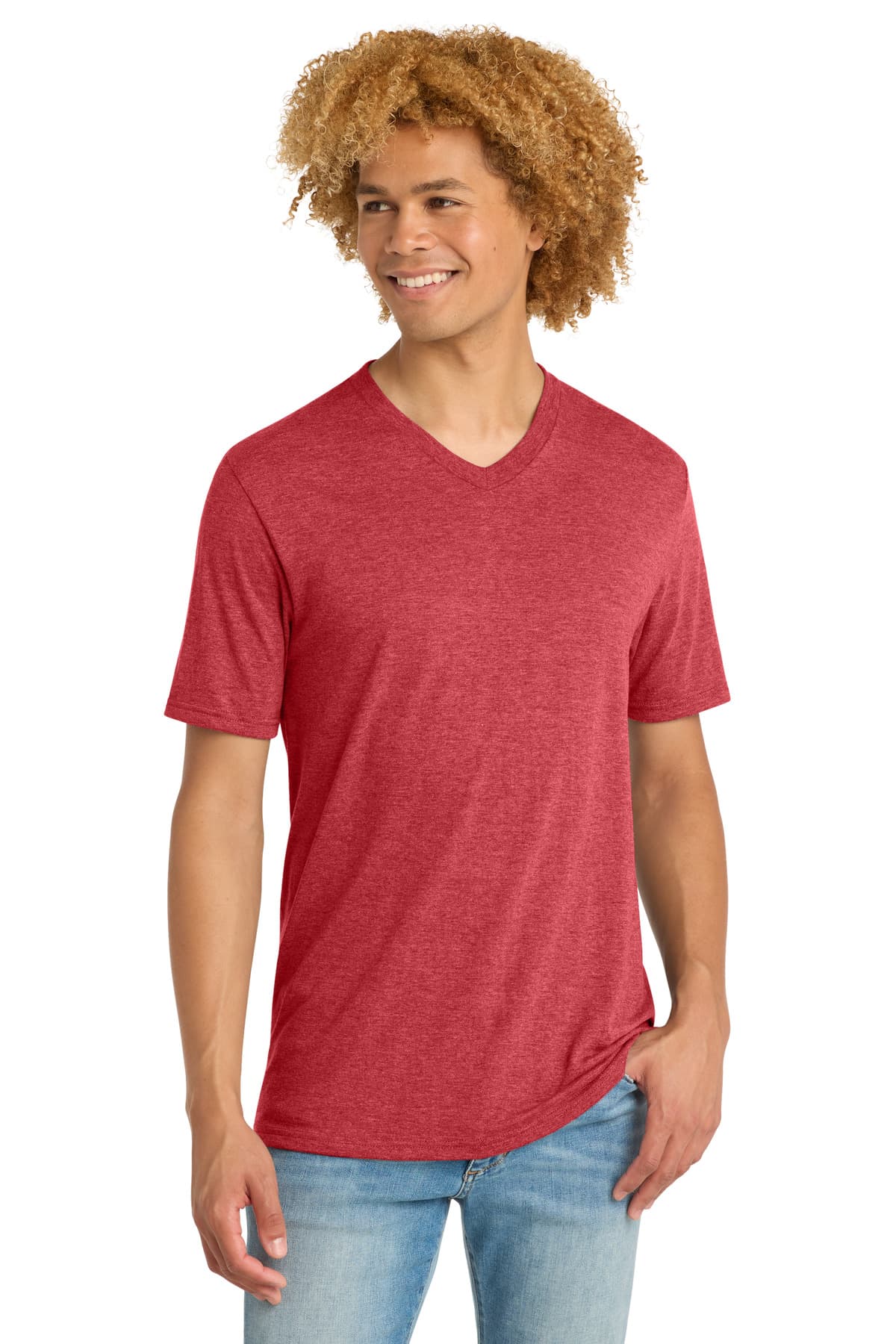 District District   Perfect Tri V-Neck Tee. DT1350
