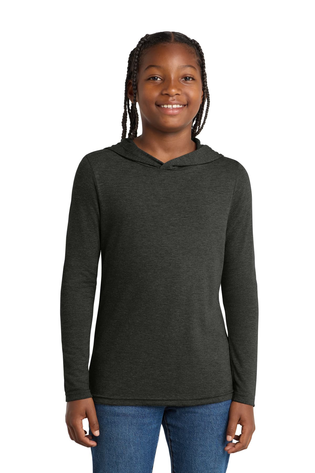 District District  Youth Perfect Tri  Long Sleeve Hoodie DT139Y