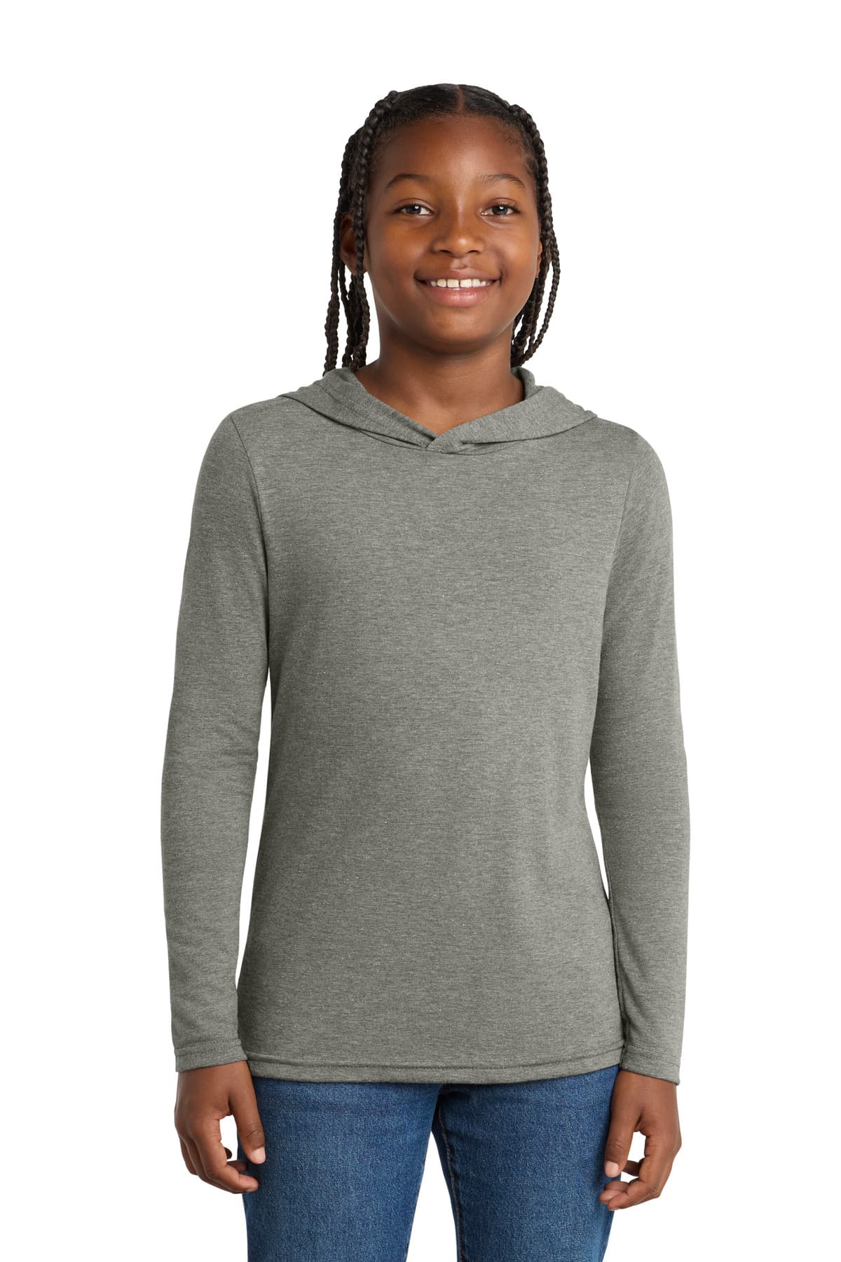 District District  Youth Perfect Tri  Long Sleeve Hoodie DT139Y