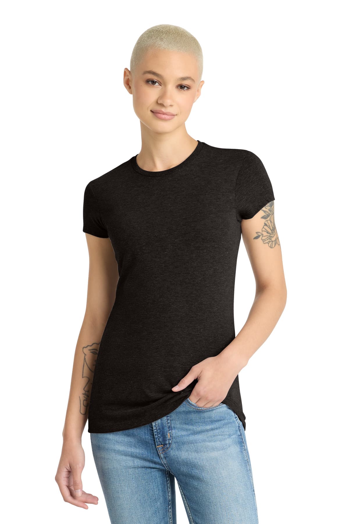 District District  Women's Fitted Perfect Tri  Tee. DT155