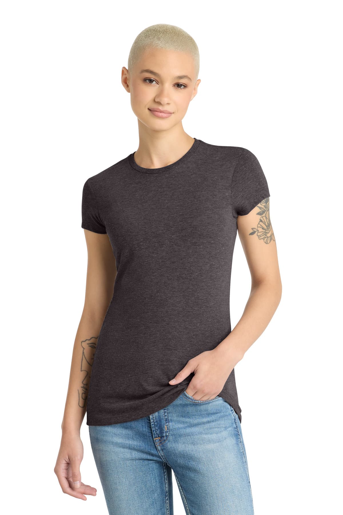 District District  Women's Fitted Perfect Tri  Tee. DT155