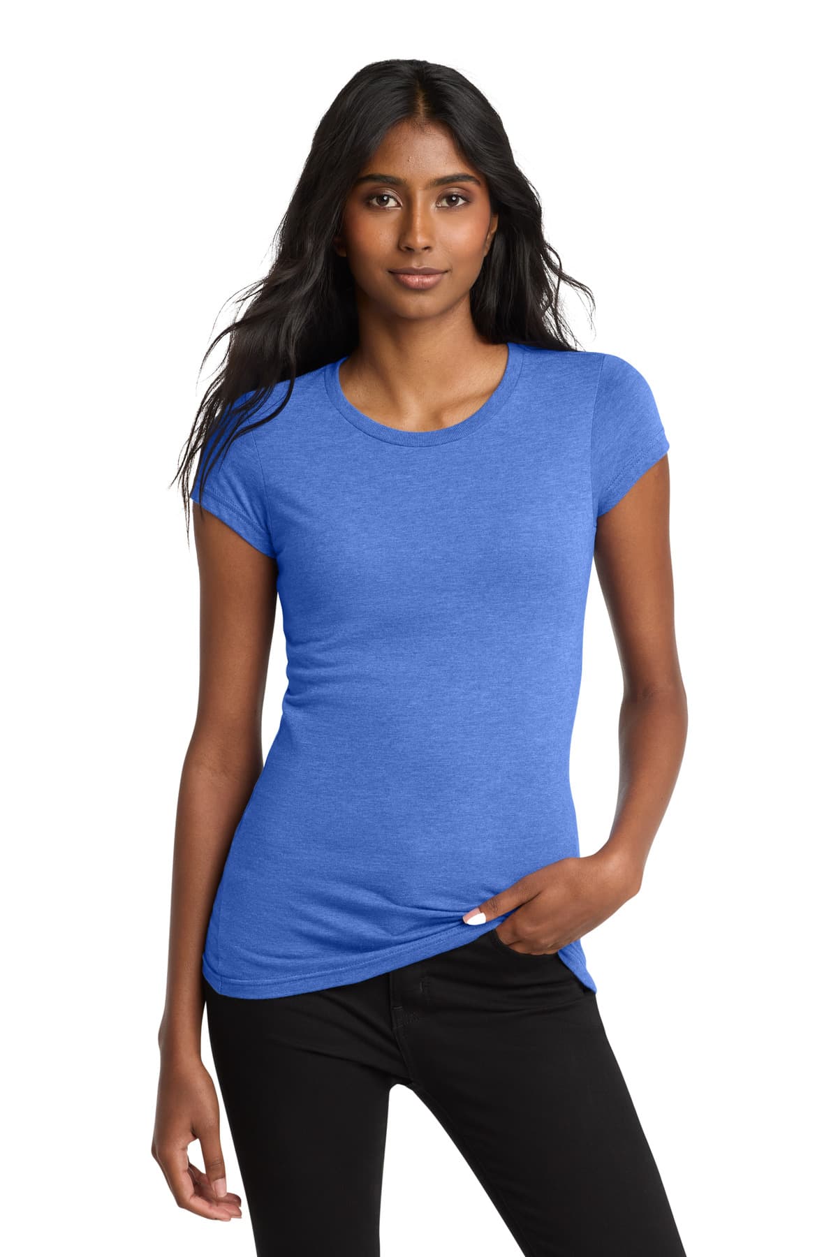 District District Women's Fitted Very Important Tee. DT6001
