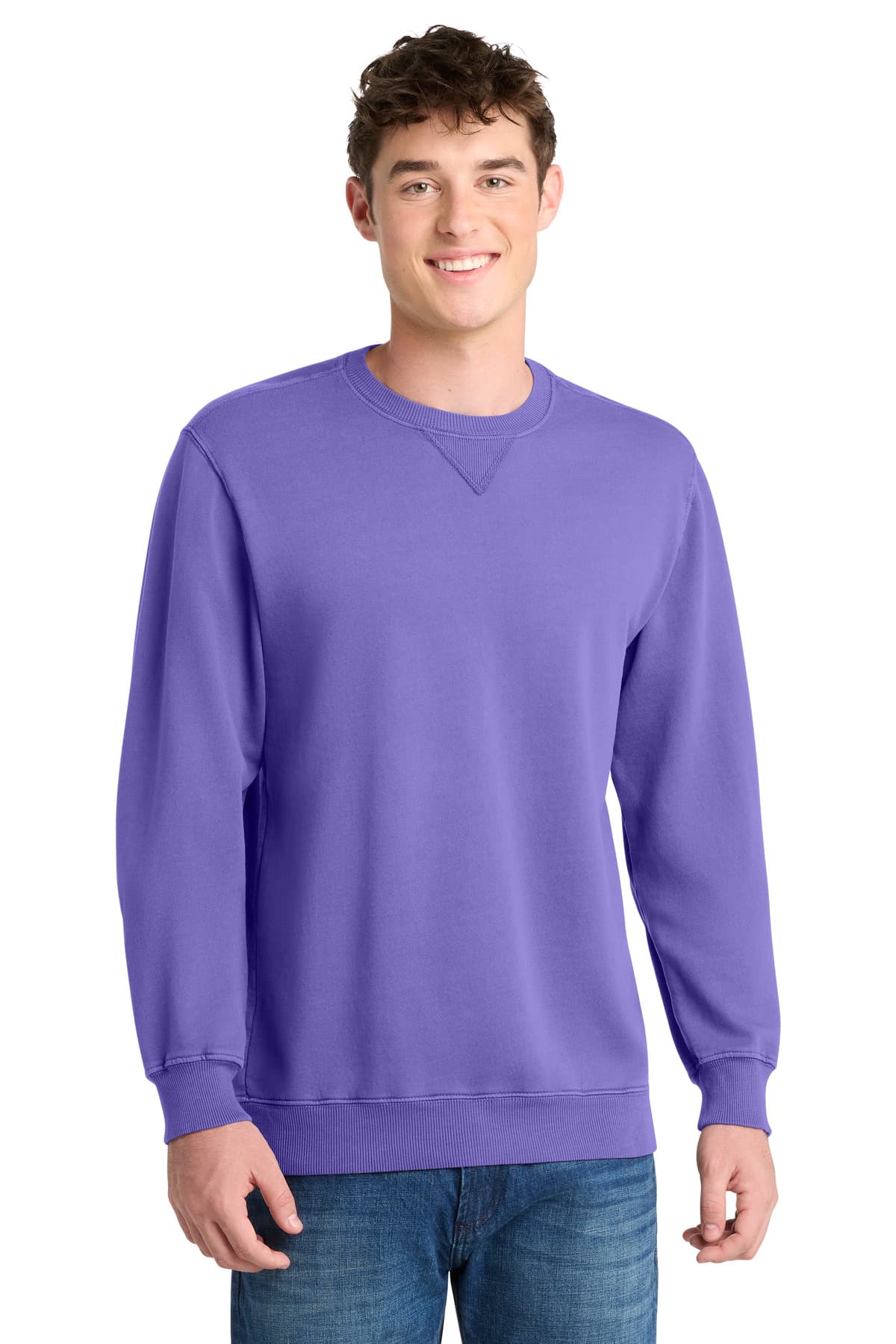 Port & Company Port & Co Beach Wash Garment-Dyed Crewneck Sweatshirt PC098
