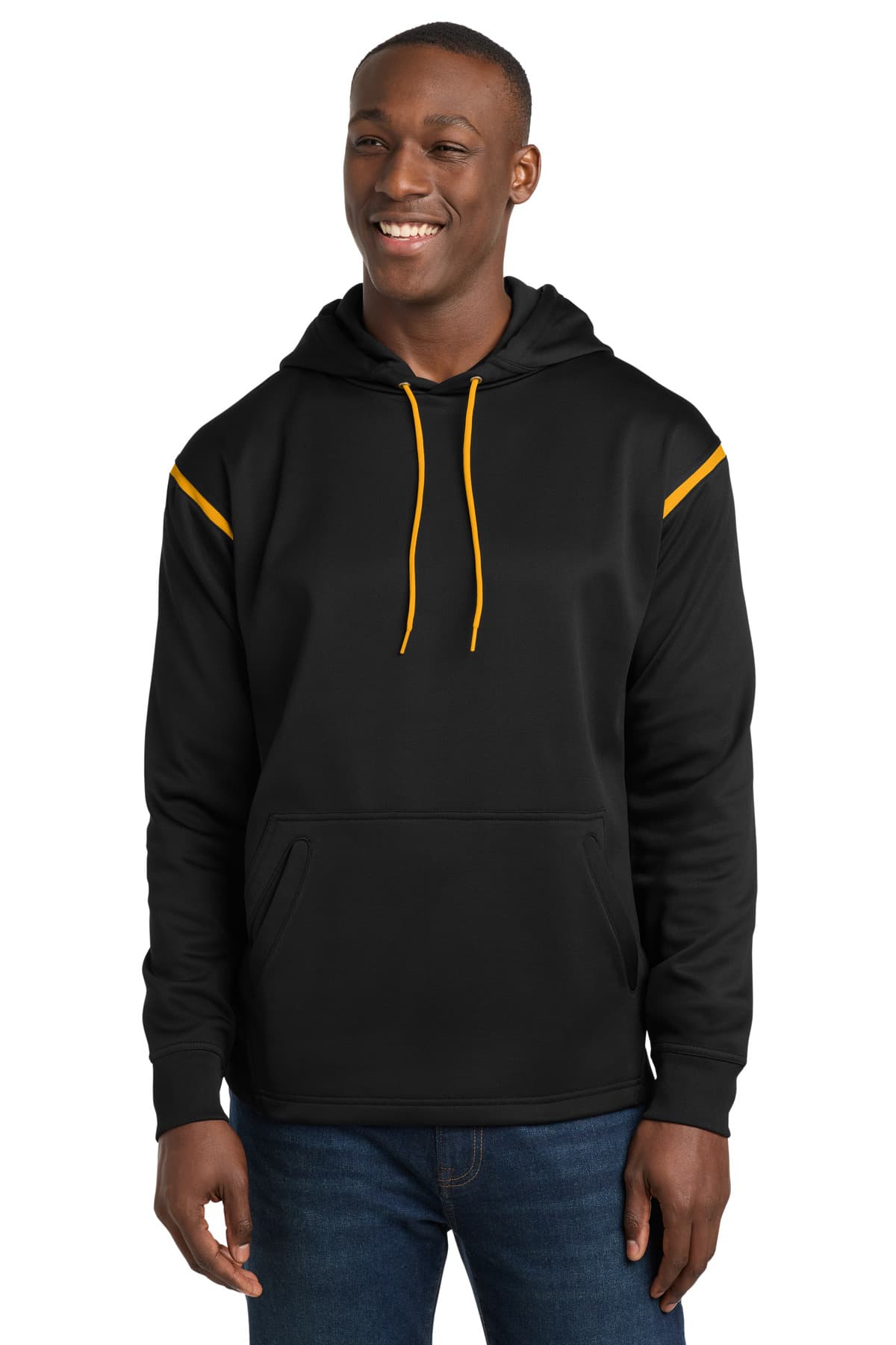 Sport-Tek Sport-Tek Tech Fleece Colorblock Hooded Sweatshirt. F246