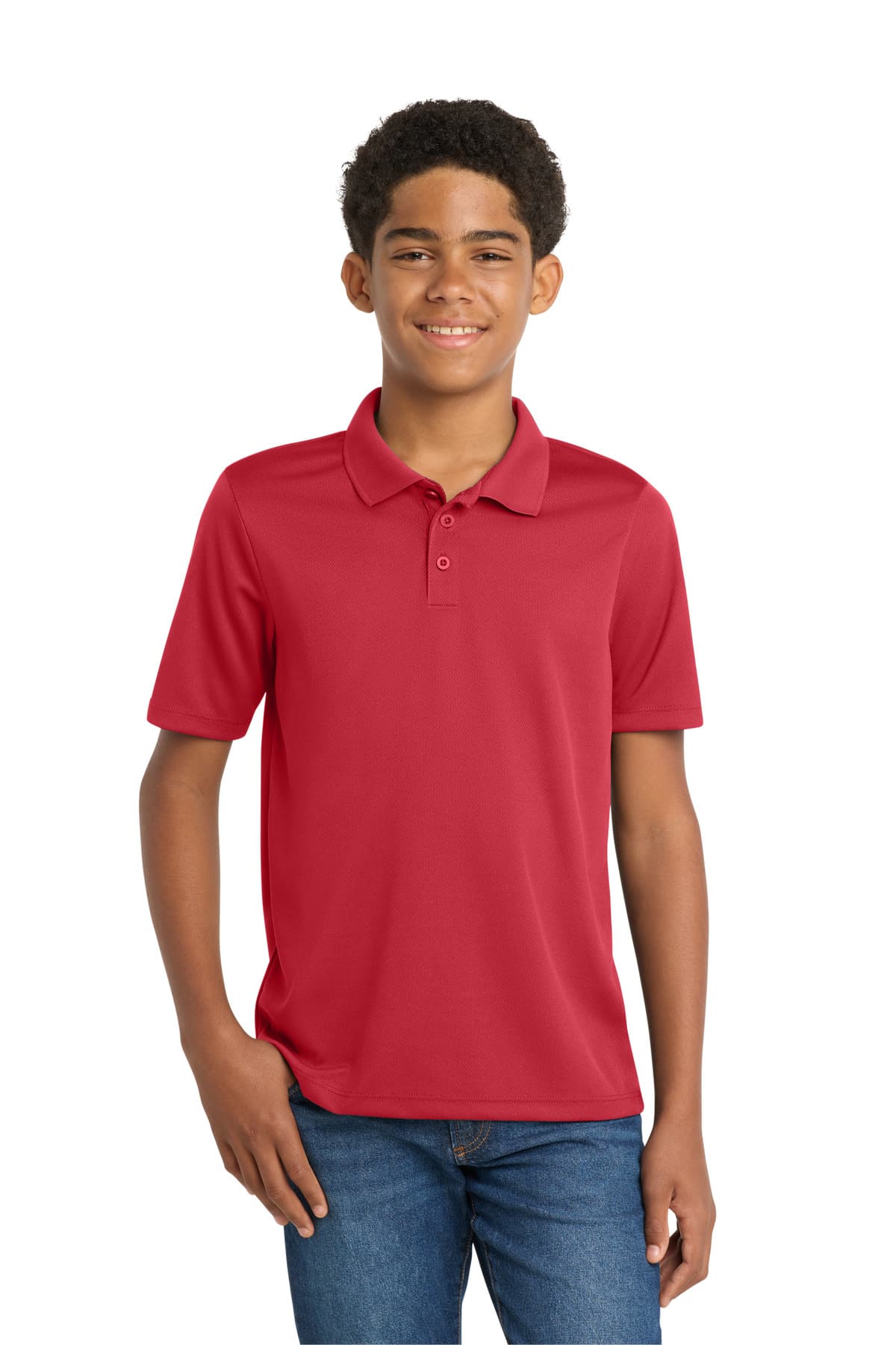 Sport-Tek Sport-Tek Youth PosiCharge RacerMesh Polo. YST640