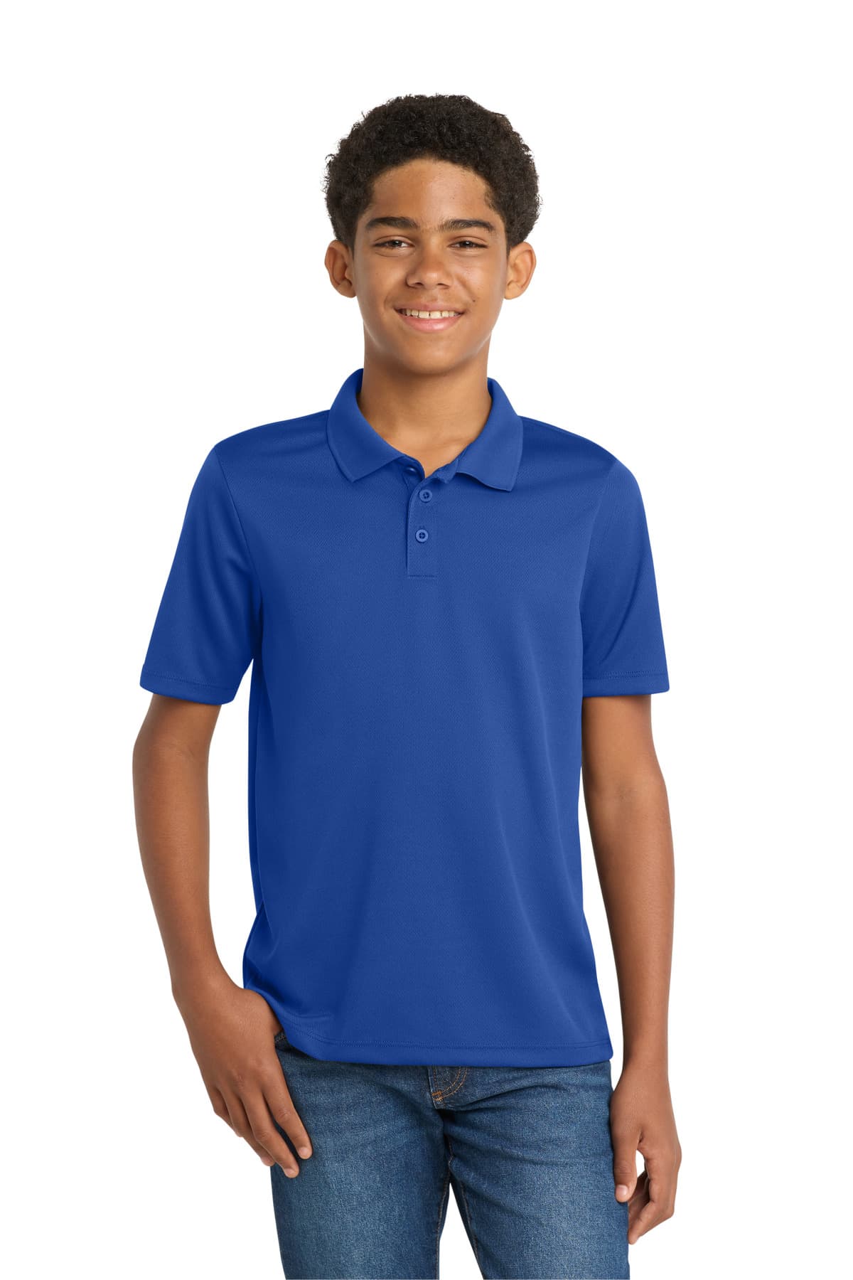 Sport-Tek Sport-Tek Youth PosiCharge RacerMesh Polo. YST640