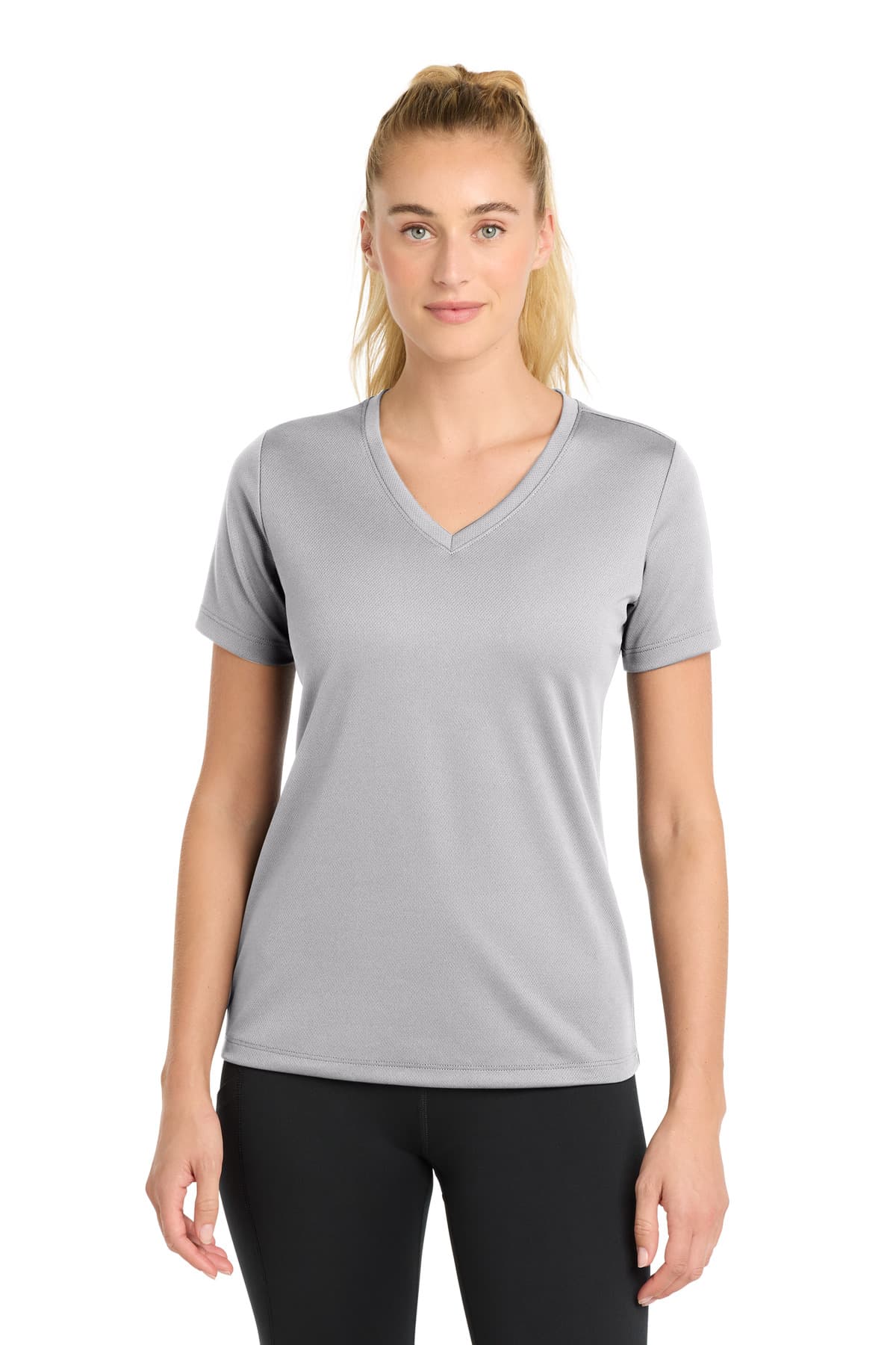 Sport-Tek Sport-Tek Women's PosiCharge RacerMesh V-Neck Tee. LST340