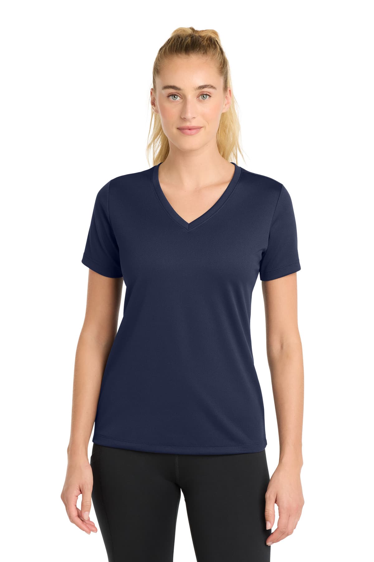 Sport-Tek Sport-Tek Women's PosiCharge RacerMesh V-Neck Tee. LST340