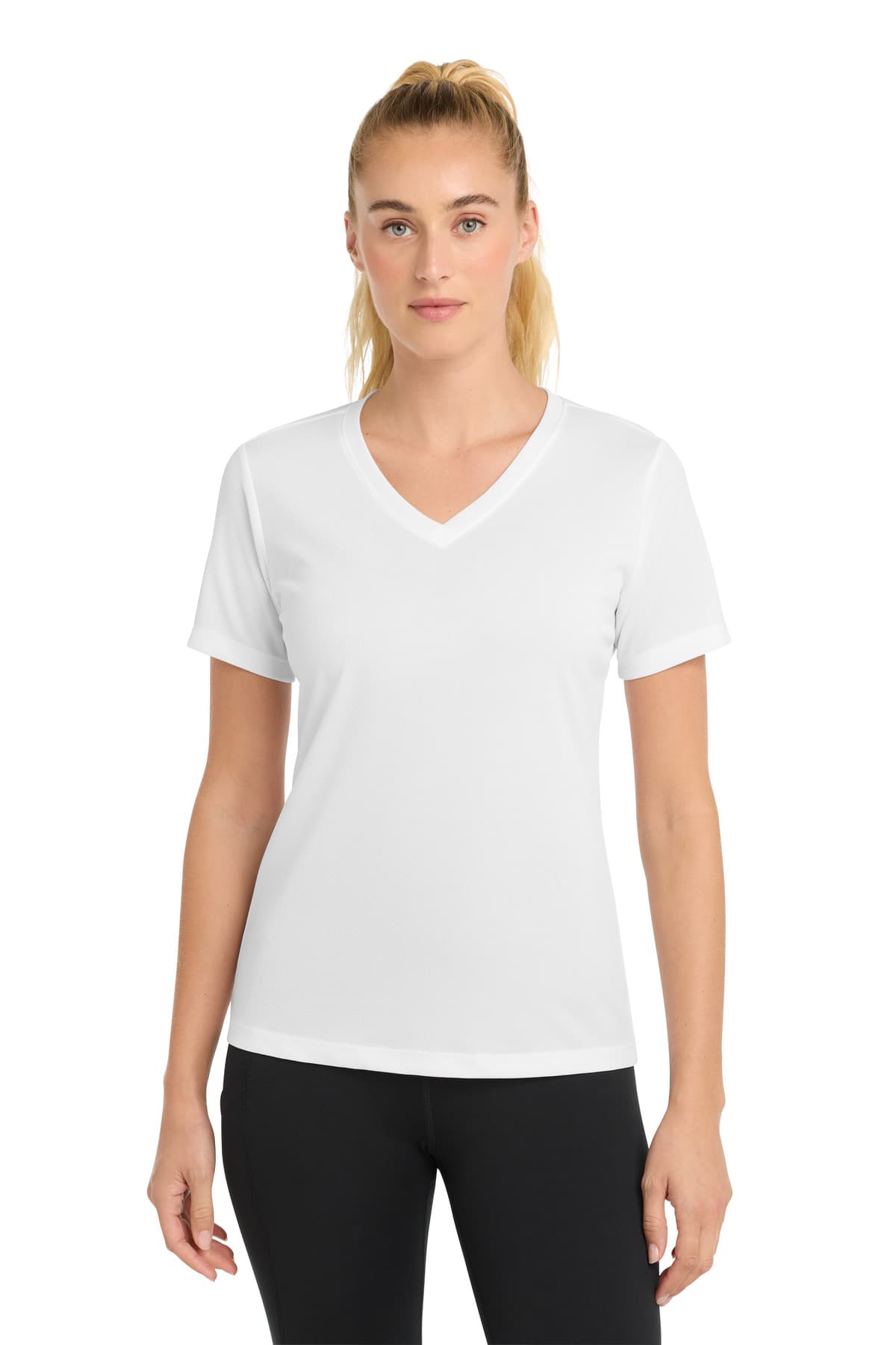 Sport-Tek Sport-Tek Women's PosiCharge RacerMesh V-Neck Tee. LST340