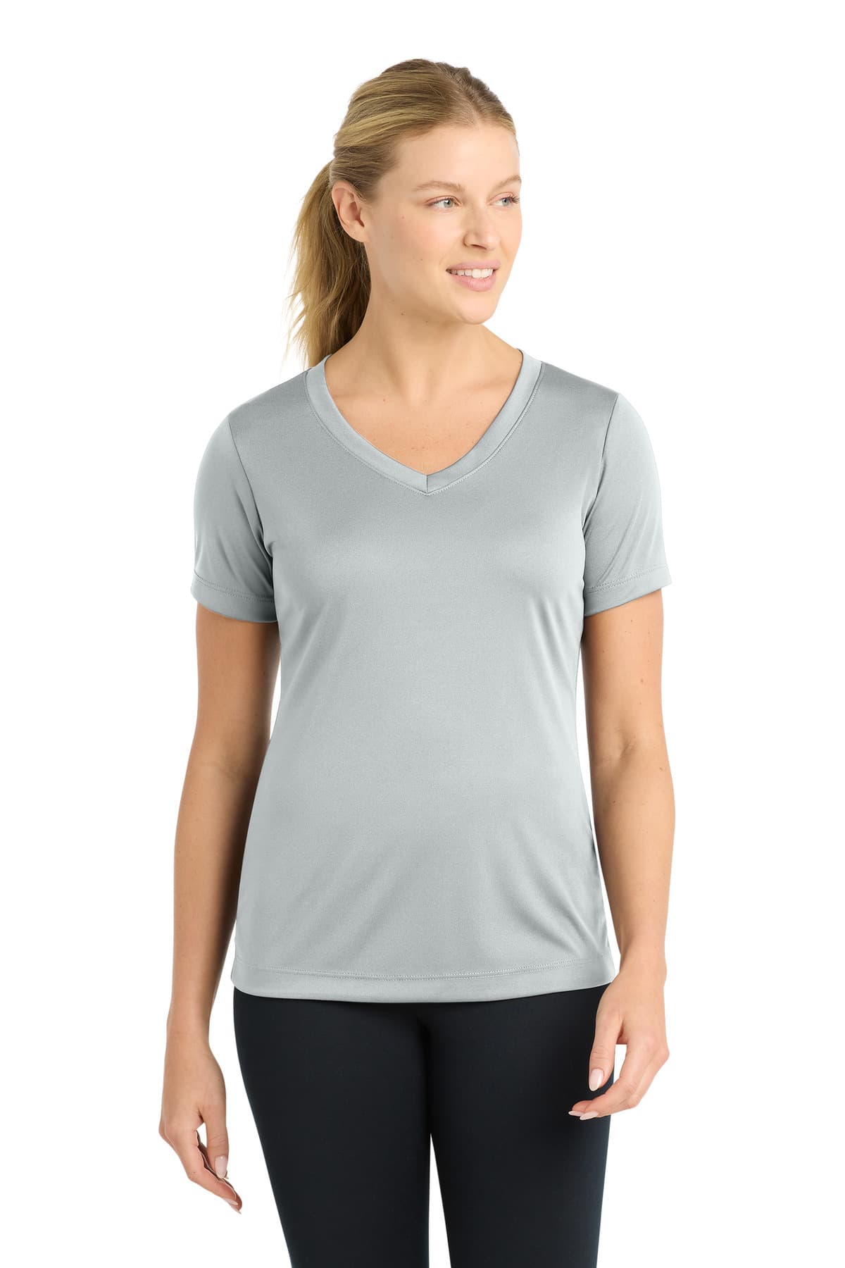 Sport-Tek Sport-Tek Women's PosiCharge Competitor V-Neck Tee. LST353
