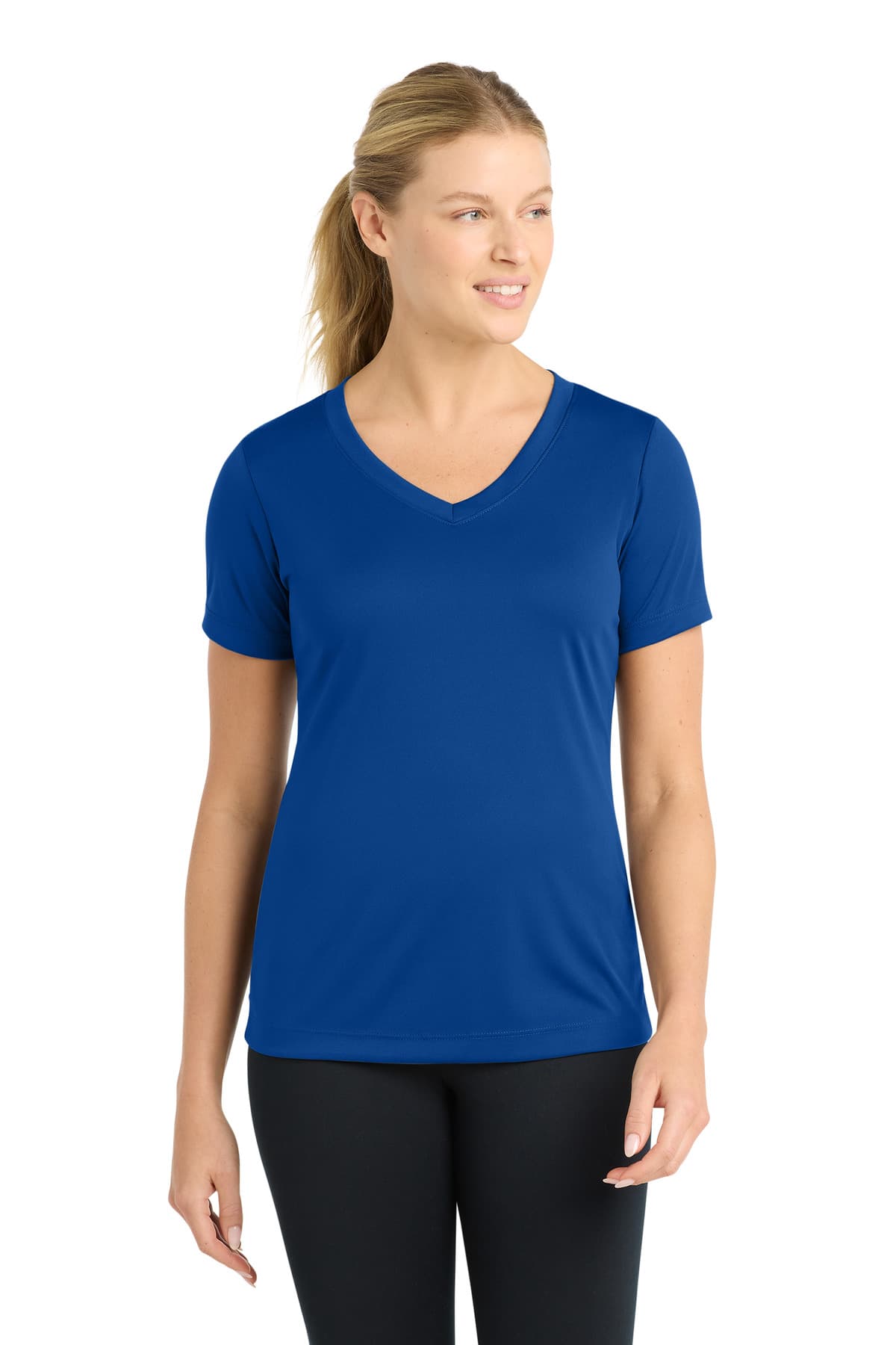 Sport-Tek Sport-Tek Women's PosiCharge Competitor V-Neck Tee. LST353