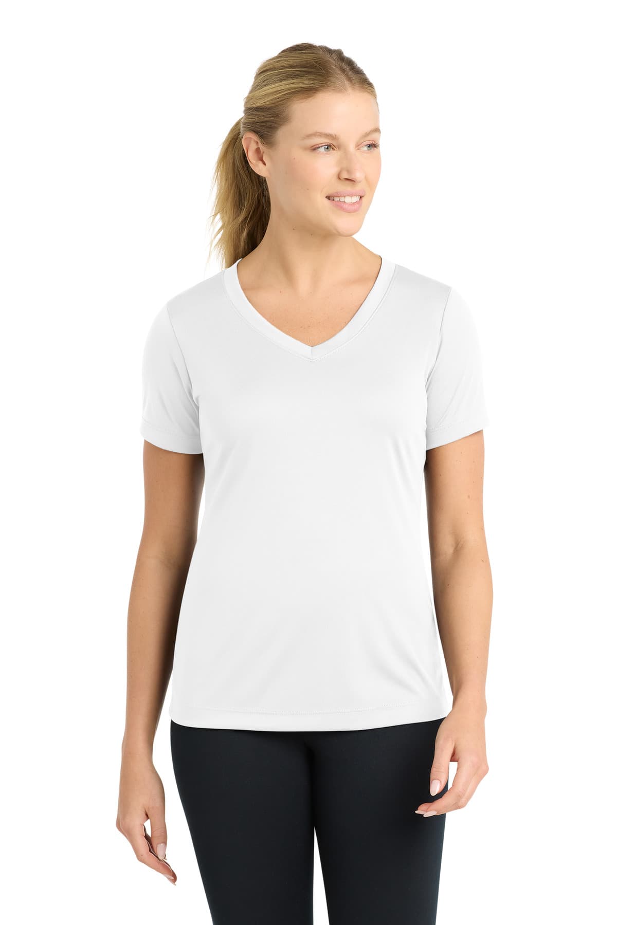Sport-Tek Sport-Tek Women's PosiCharge Competitor V-Neck Tee. LST353