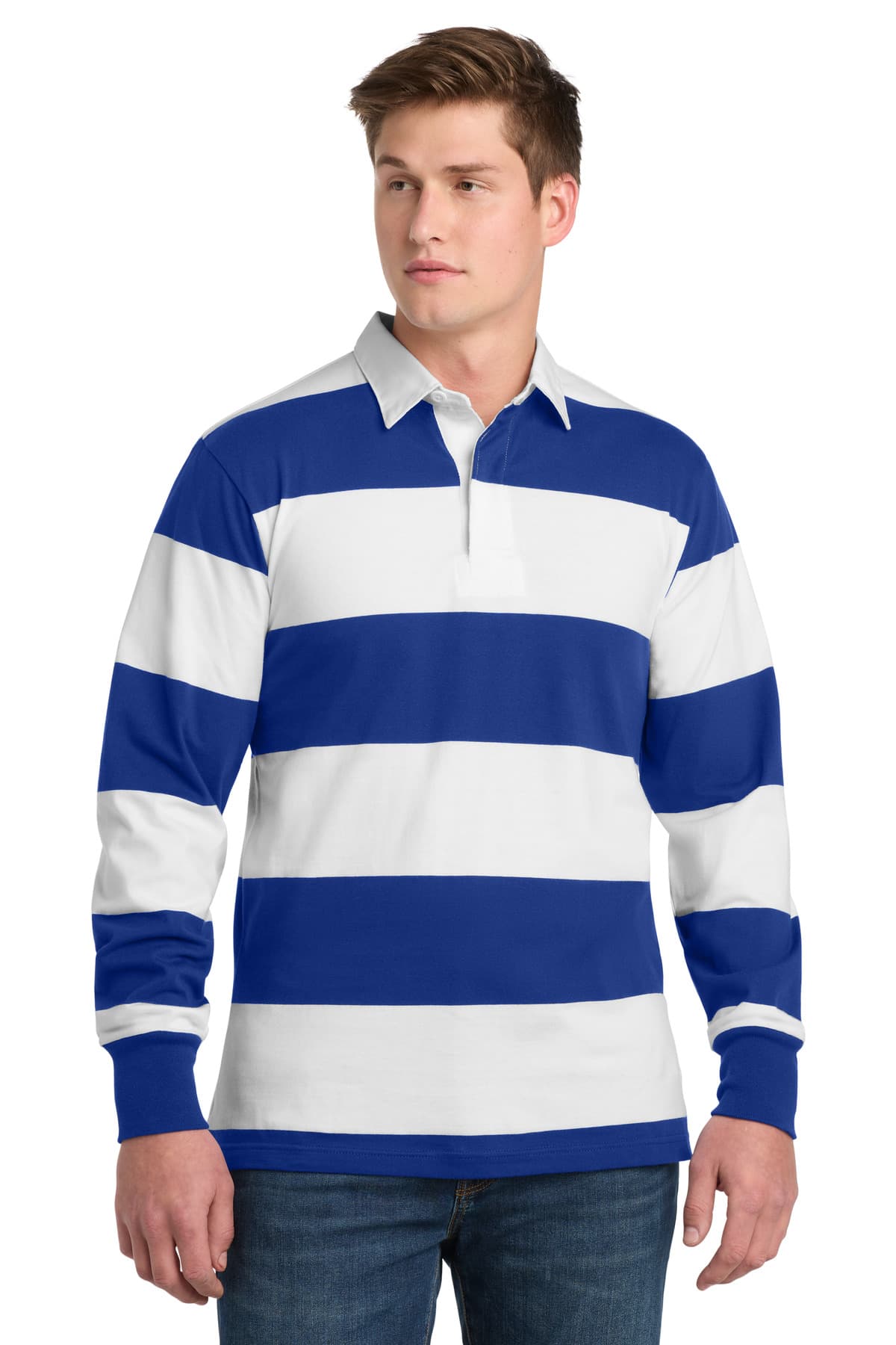 Sport-Tek Sport-Tek Classic Long Sleeve Rugby Polo. ST301