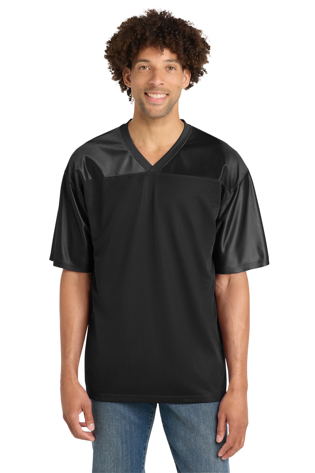 Sport-Tek Sport-Tek PosiCharge Replica Jersey. ST307 in Black
