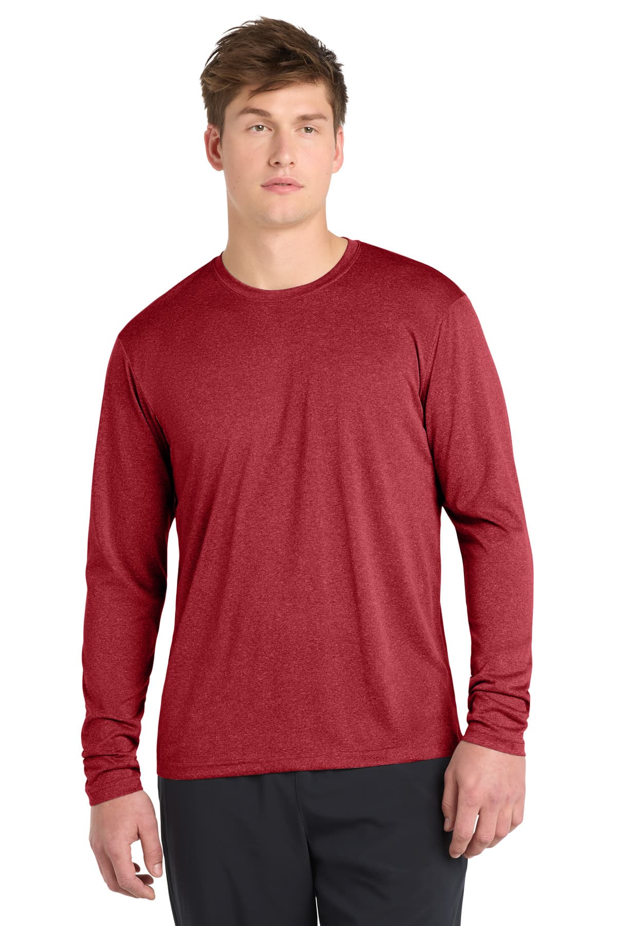 Sport-Tek Sport-Tek Long Sleeve Heather Contender Tee. ST360LS