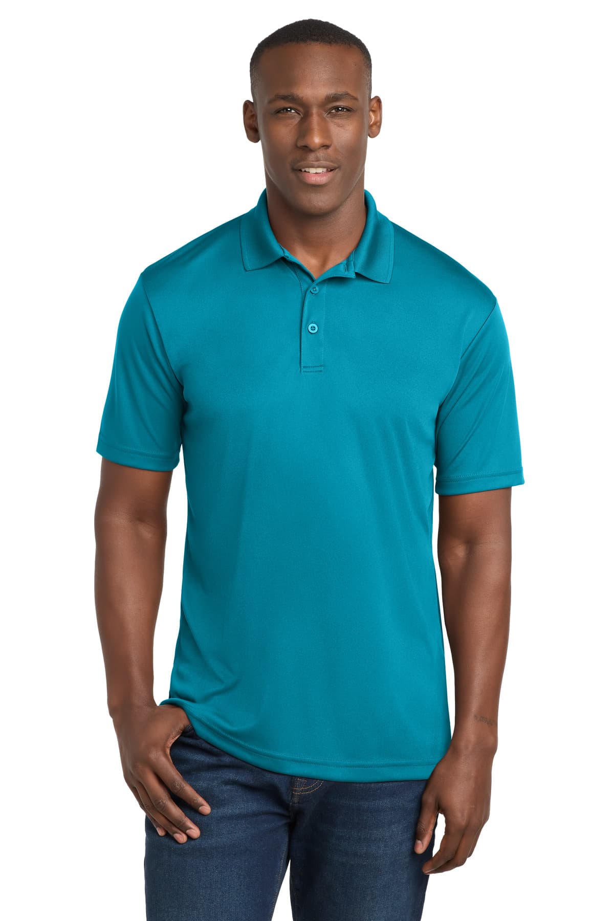 Sport-Tek Sport-Tek  PosiCharge  Competitor  Polo. ST550 in Atomic Blue