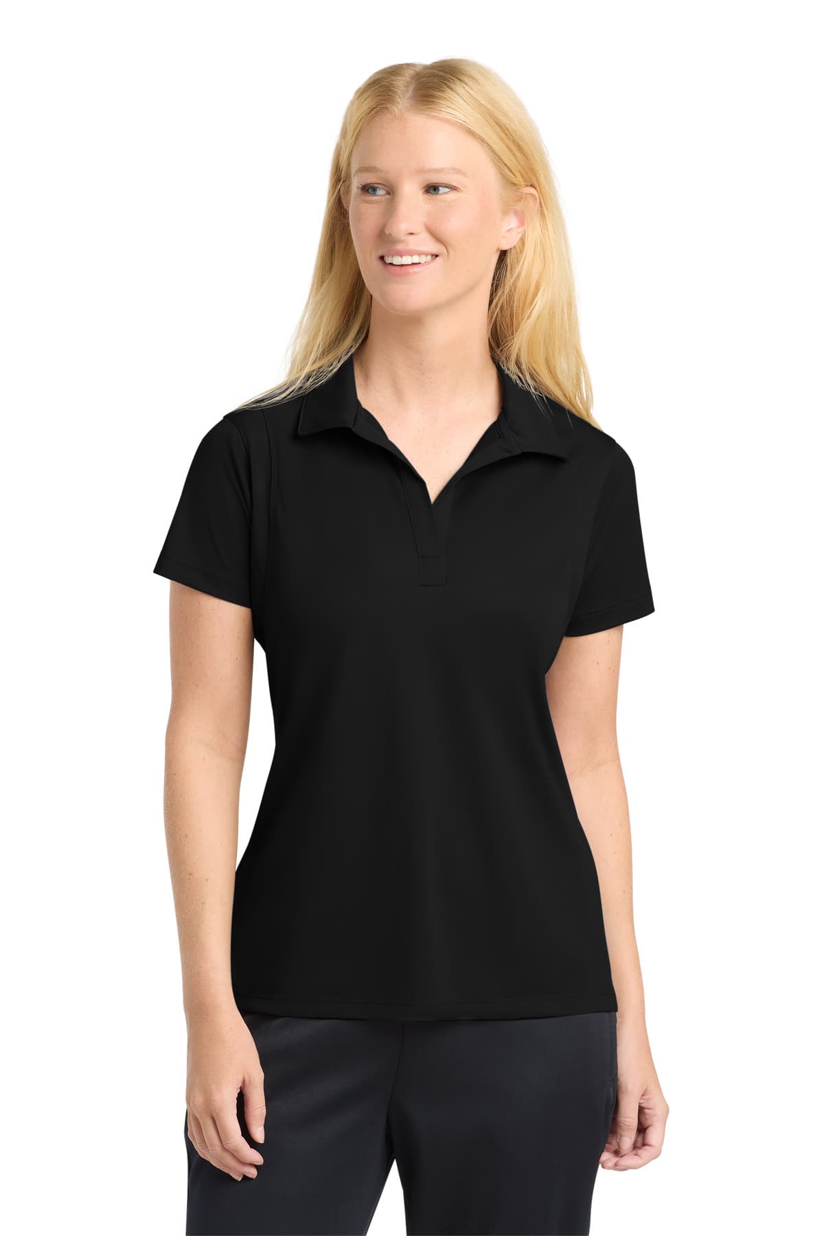 Sport-Tek Sport-Tek Women's Micropique Sport-Wick Polo. LST650 in Black
