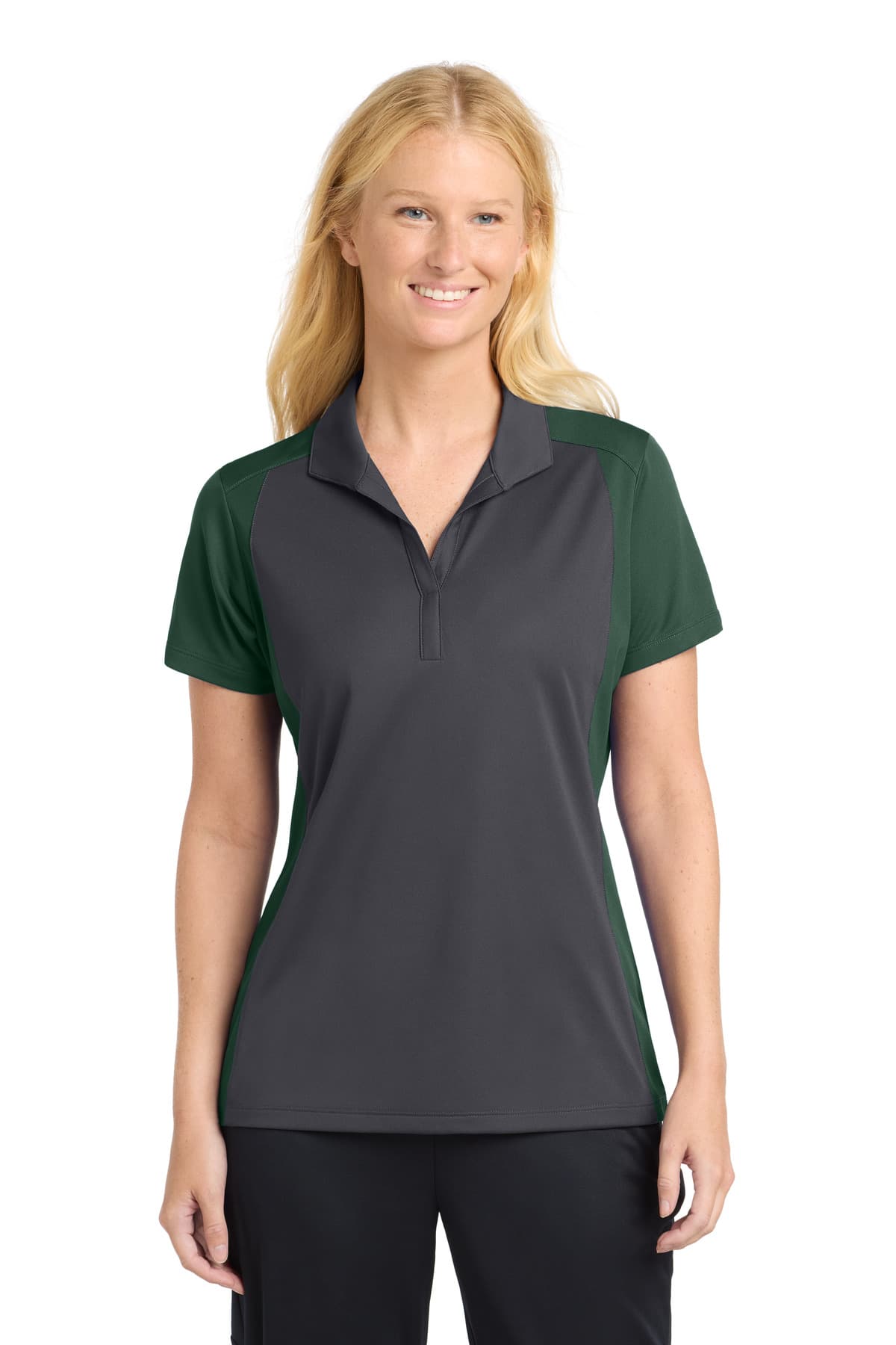 Sport-Tek Sport-Tek Women's Colorblock Micropique Sport-Wick Polo. LST652