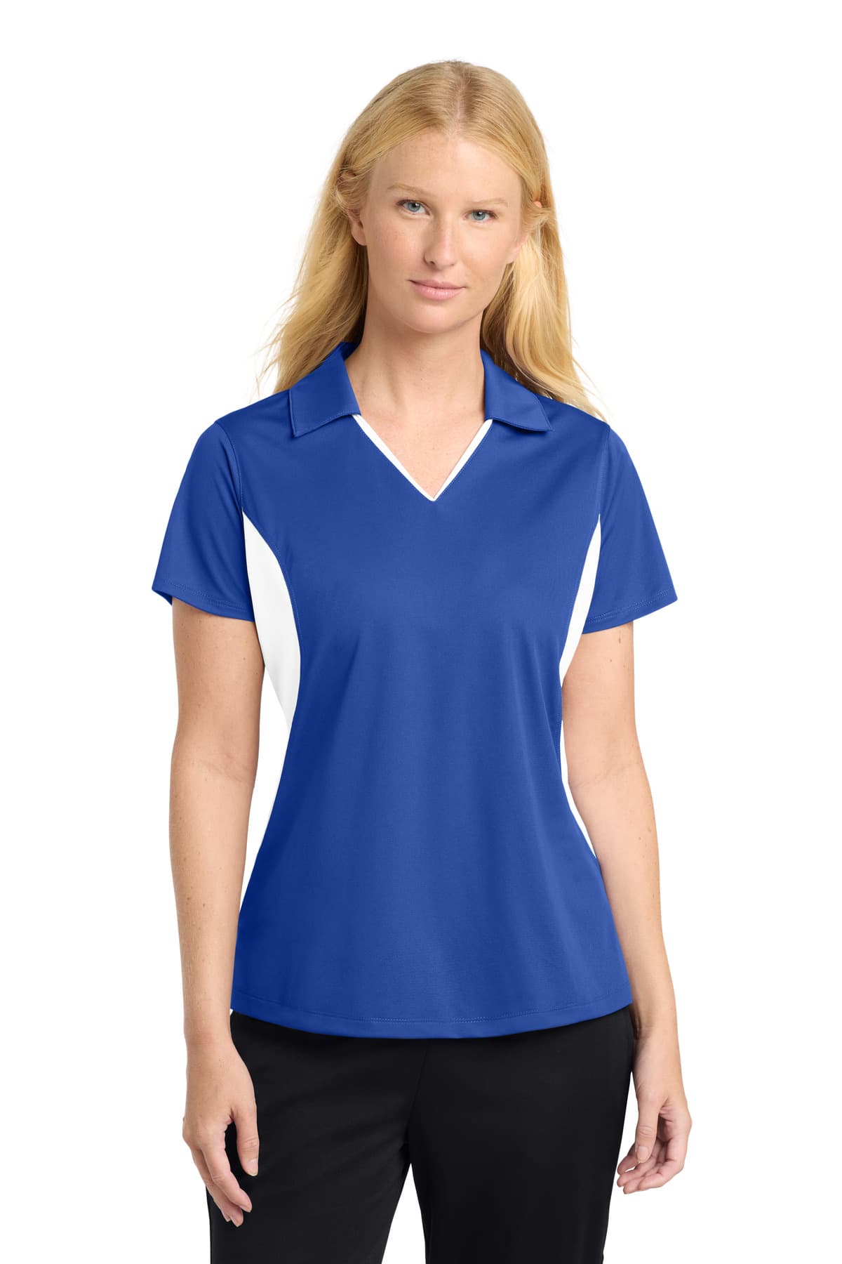 Sport-Tek Sport-Tek Women's Side Blocked Micropique Sport-Wick Polo. LST655