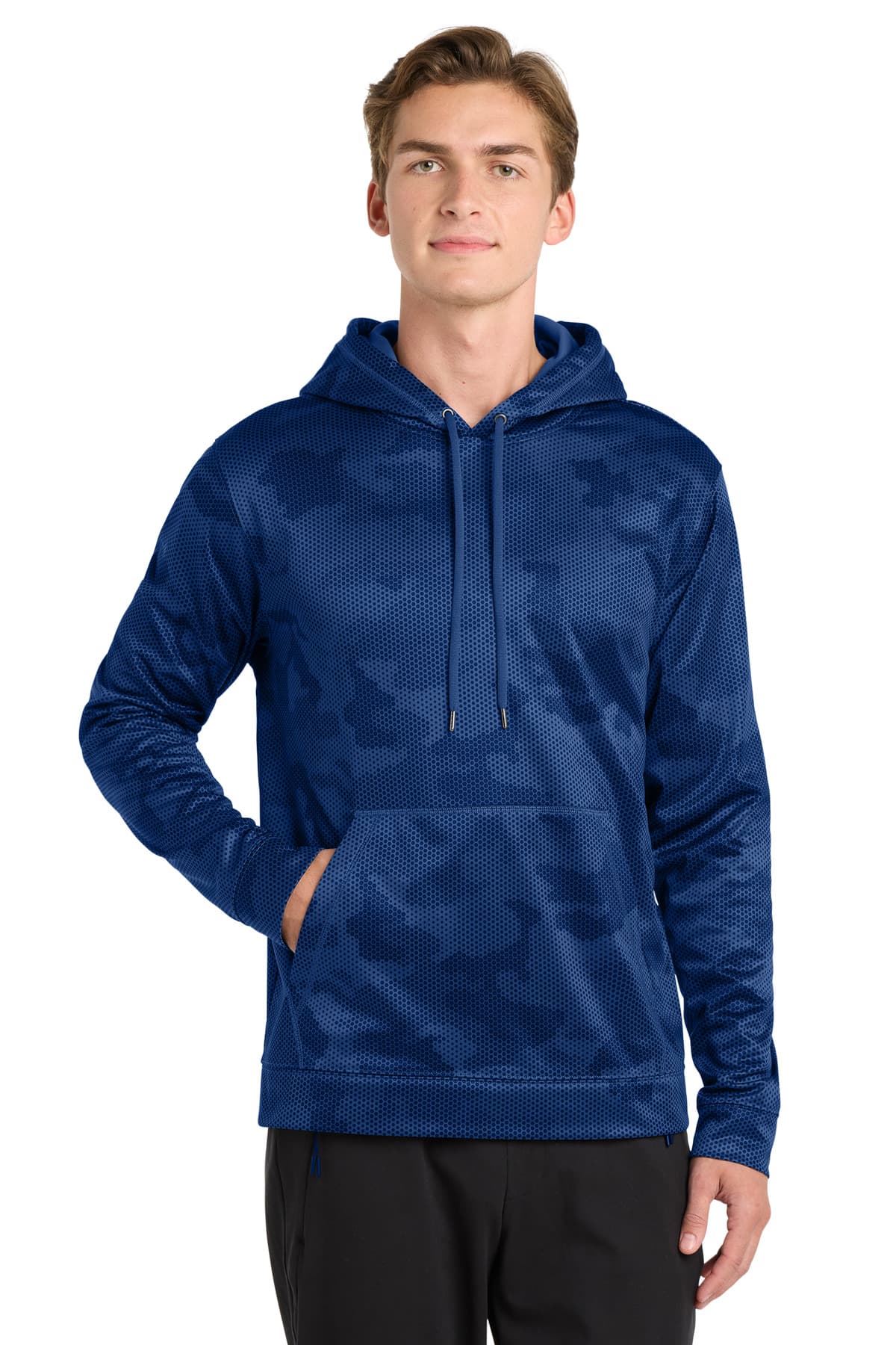 Sport-Tek Sport-Tek Sport-Wick CamoHex Fleece Hooded Pullover. ST240