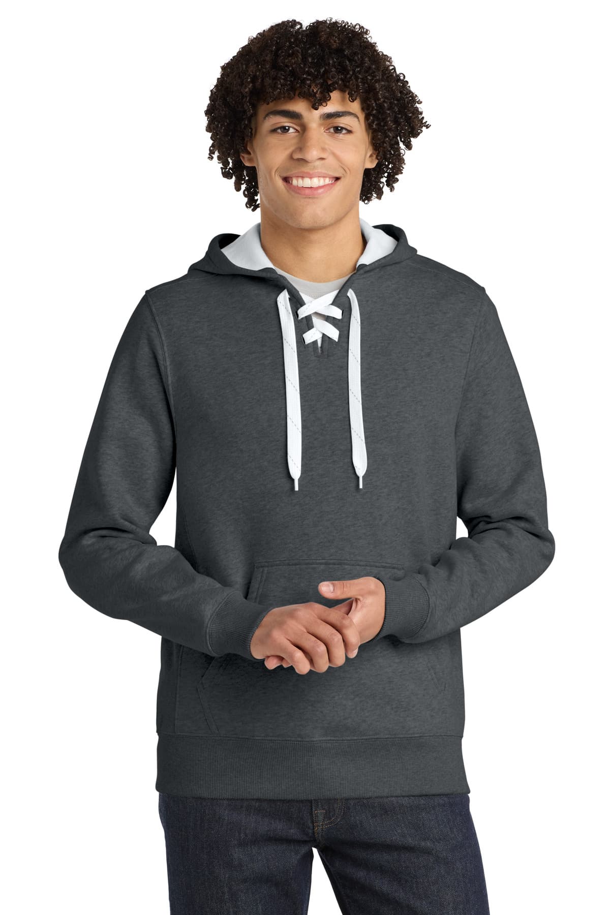 Sport-Tek Sport-Tek Lace Up Pullover Hooded Sweatshirt. ST271