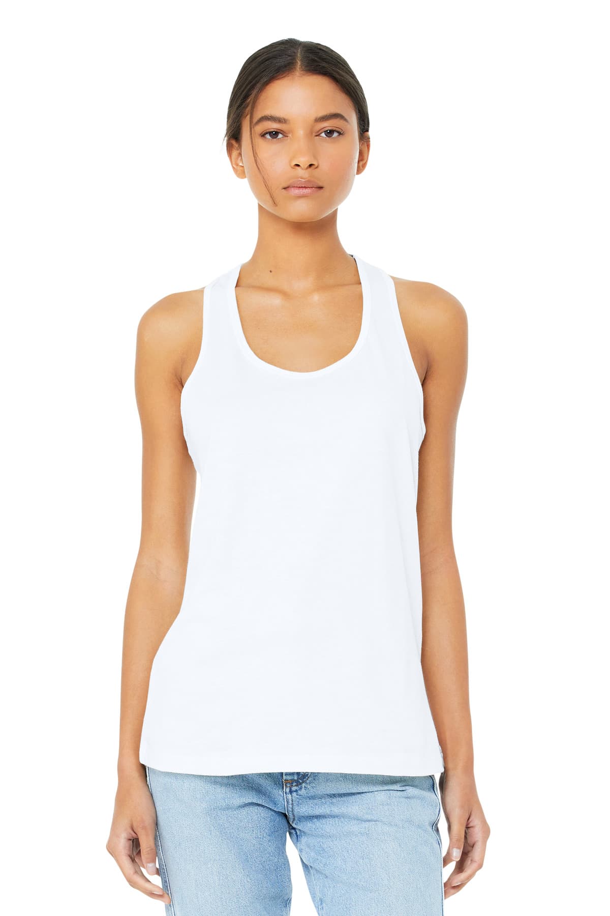 Bella + Canvas BELLA+CANVAS  Women's Jersey Racerback Tank. BC6008