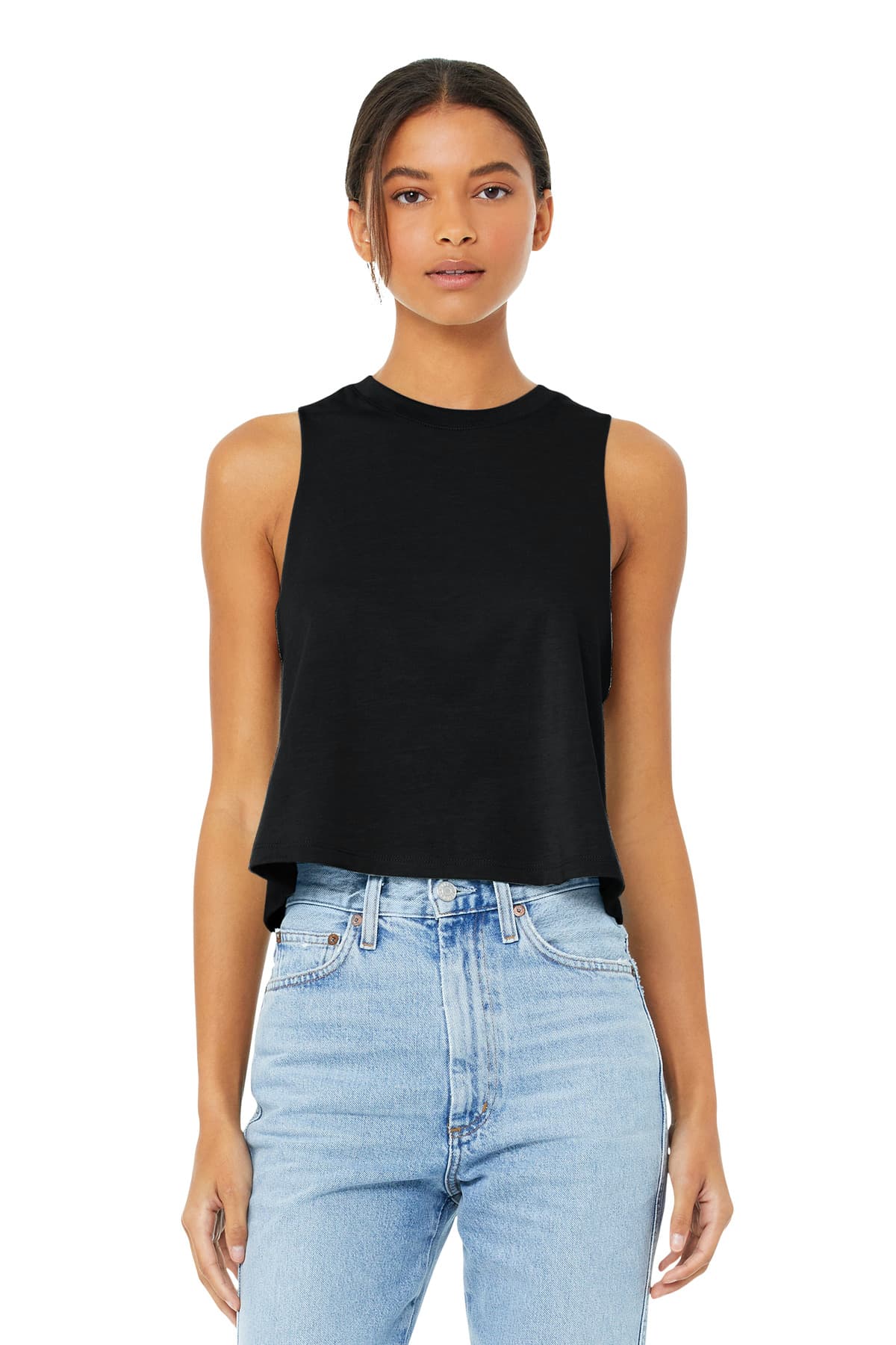 Bella + Canvas BELLA+CANVAS  Women's Racerback Cropped Tank. BC6682