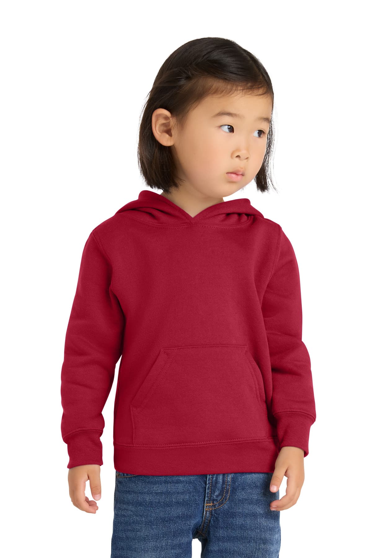 Port & Company Port & Co Toddler Core Fleece Pullover Hooded Sweatshirt. CAR78TH in Red