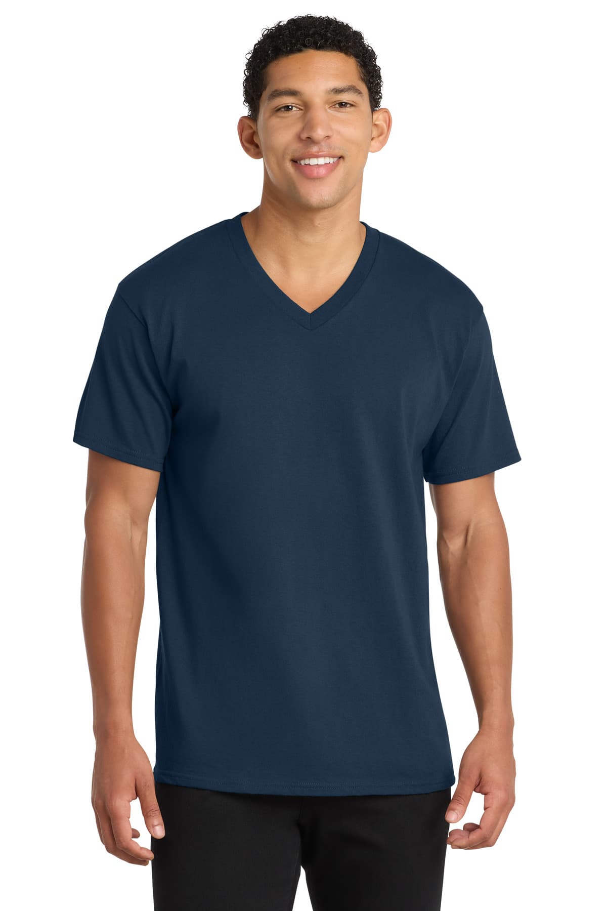 Port & Company Port & Co Core Cotton V-Neck Tee. PC54V
