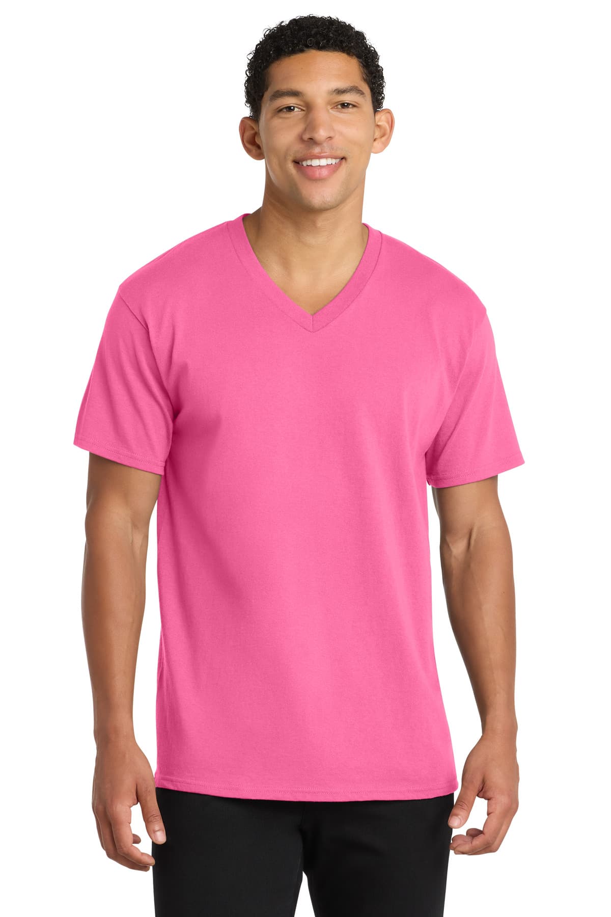 Port & Company Port & Co Core Cotton V-Neck Tee. PC54V
