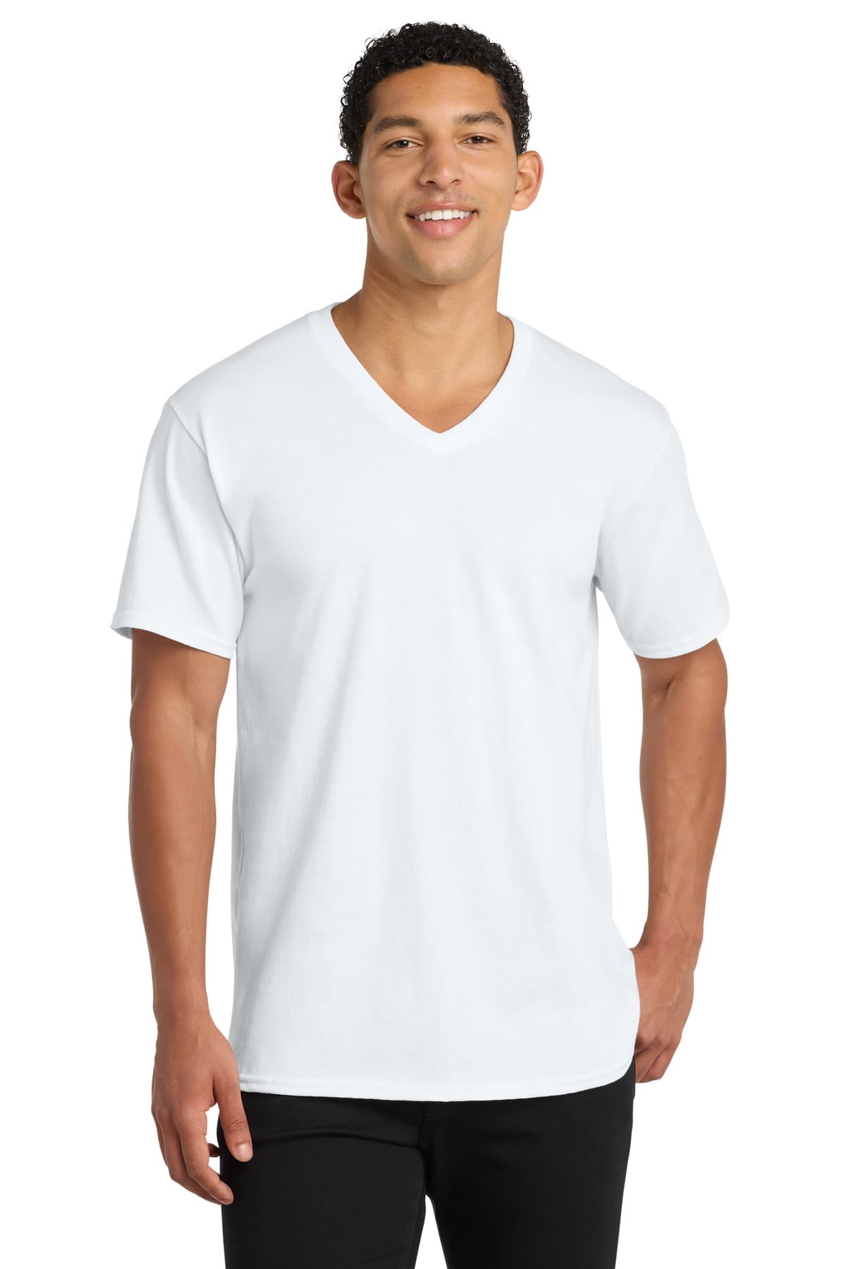 Port & Company Port & Co Core Cotton V-Neck Tee. PC54V