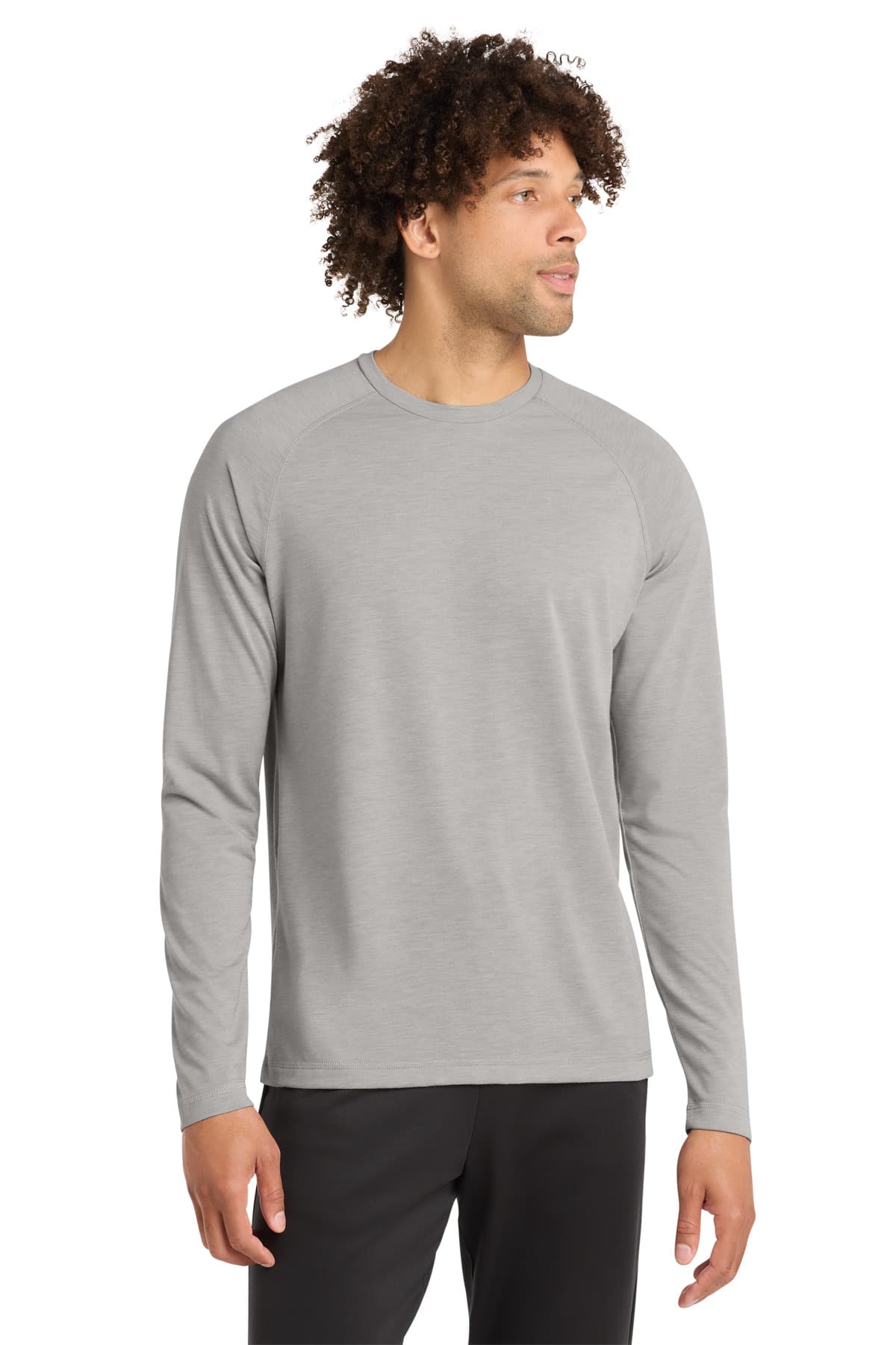 Sport-Tek Sport-Tek  PosiCharge  Long Sleeve Tri-Blend Wicking Raglan Tee ST400LS