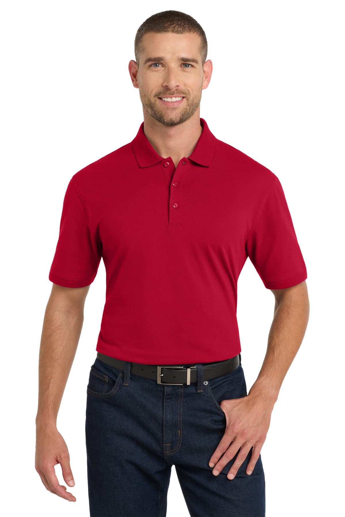 Port Authority Port Authority EZCotton Polo. K8000 in Apple Red
