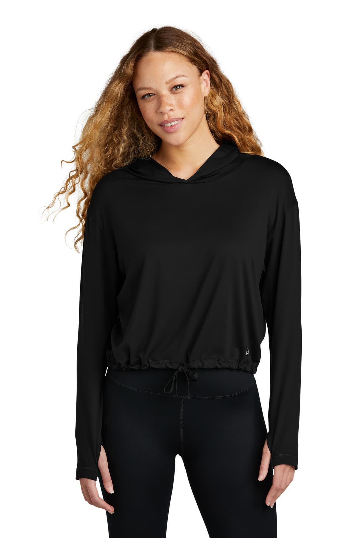 New Era New Era Women's Power Long Sleeve Hoodie LNEA229 in Black