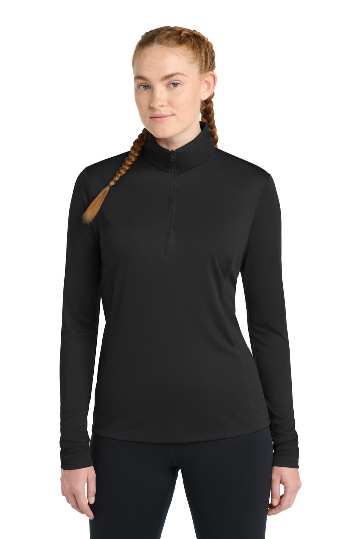 Sport-Tek Sport-Tek Women's PosiCharge Competitor 1/4-Zip Pullover. LST357 in Black