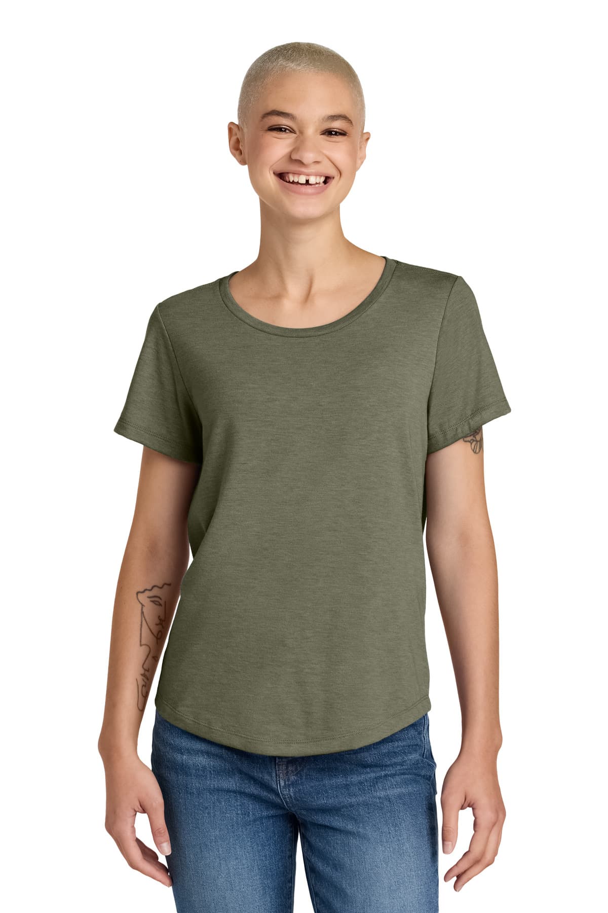 AllMade Allmade Women's Relaxed Tri-Blend Scoop Neck Tee AL2015