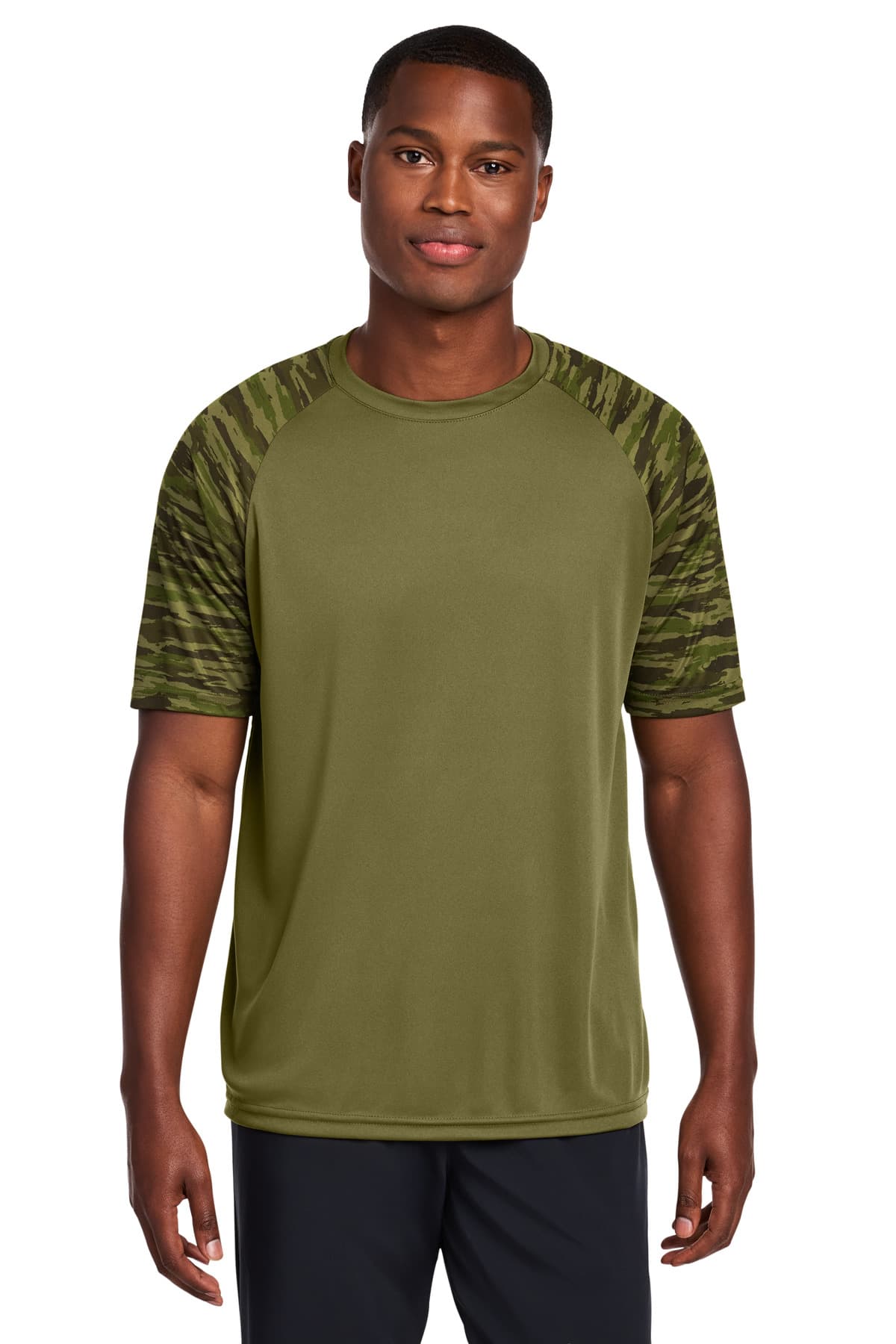 Sport-Tek Sport-Tek Drift Camo Colorblock Tee ST376