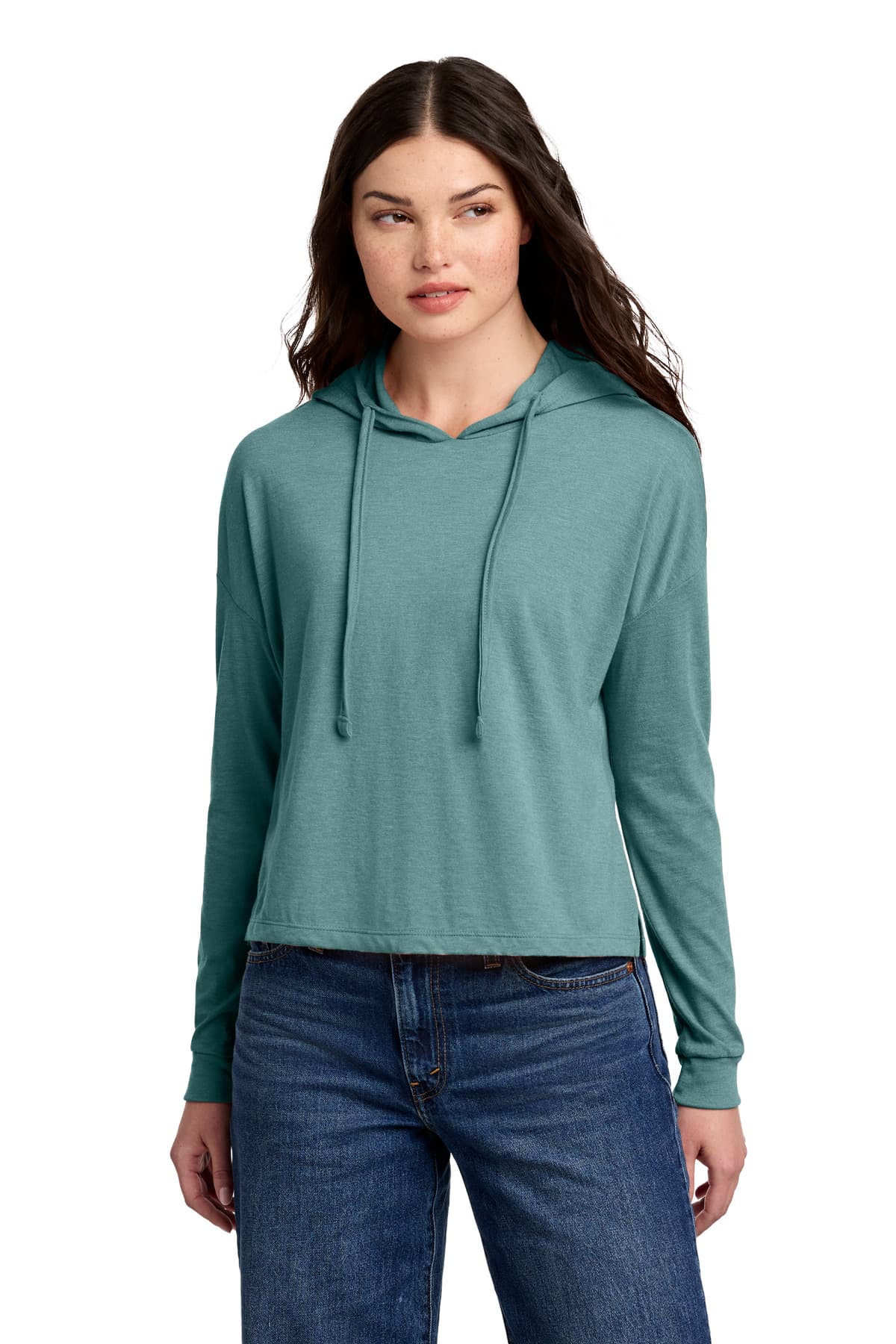 District District Women's Perfect Tri Midi Long Sleeve Hoodie DT1390L