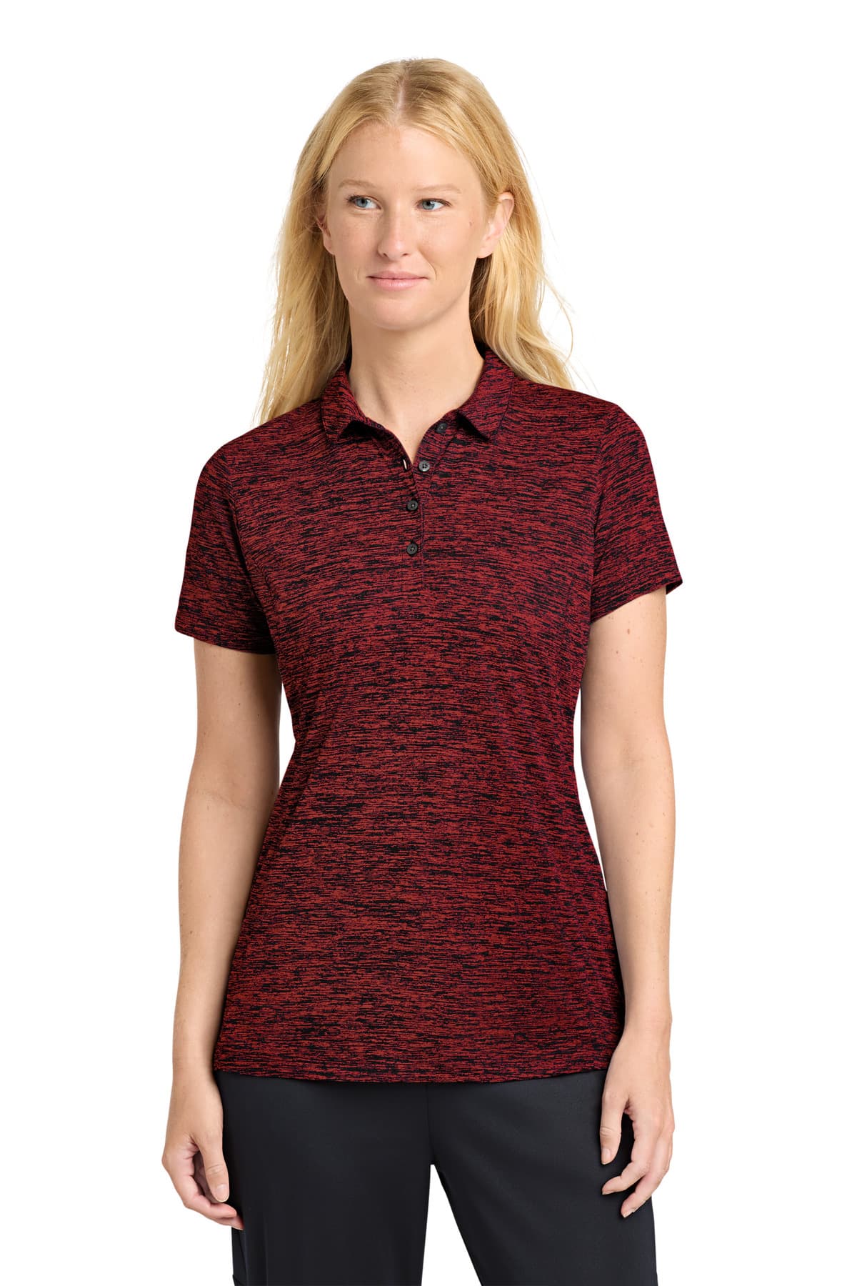 Sport-Tek Sport-Tek  Women's PosiCharge  Electric Heather Polo. LST590
