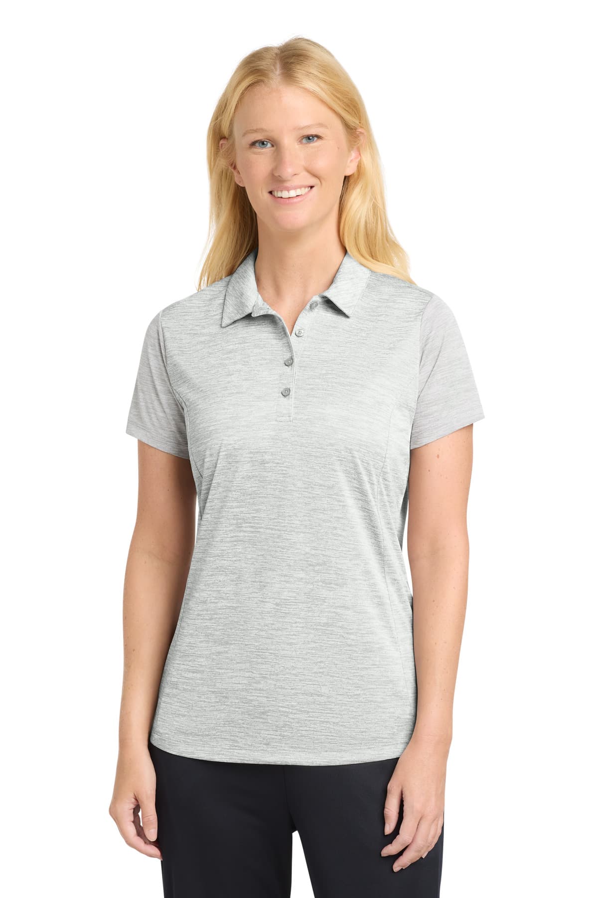 Sport-Tek Sport-Tek  Women's PosiCharge  Electric Heather Polo. LST590