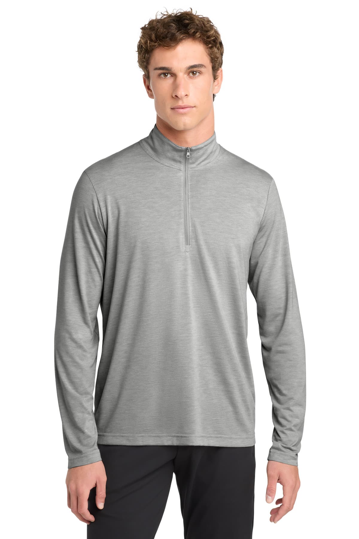 Sport-Tek Sport-Tek  PosiCharge  Tri-Blend Wicking 1/4-Zip Pullover. ST407