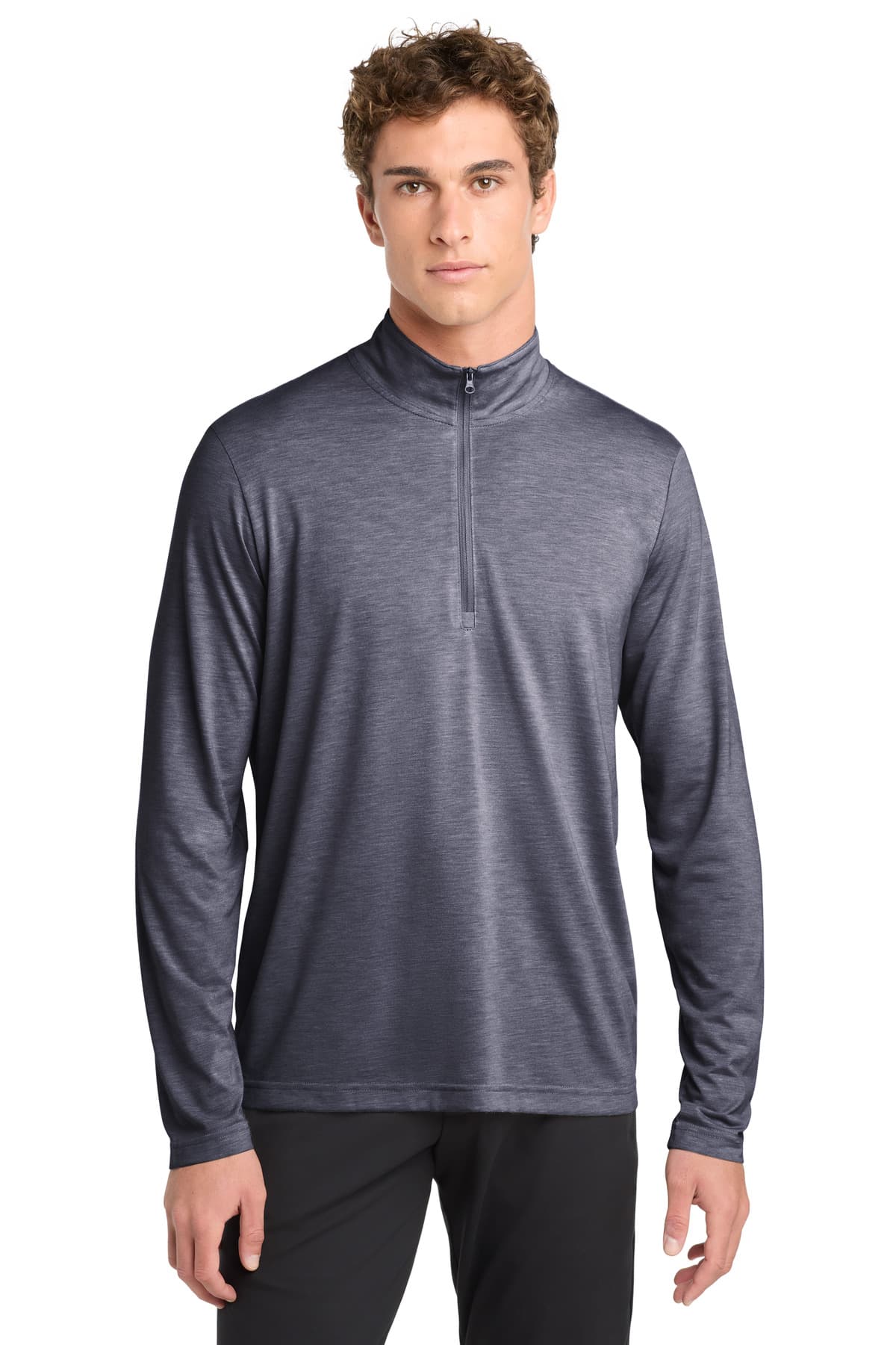 Sport-Tek Sport-Tek  PosiCharge  Tri-Blend Wicking 1/4-Zip Pullover. ST407