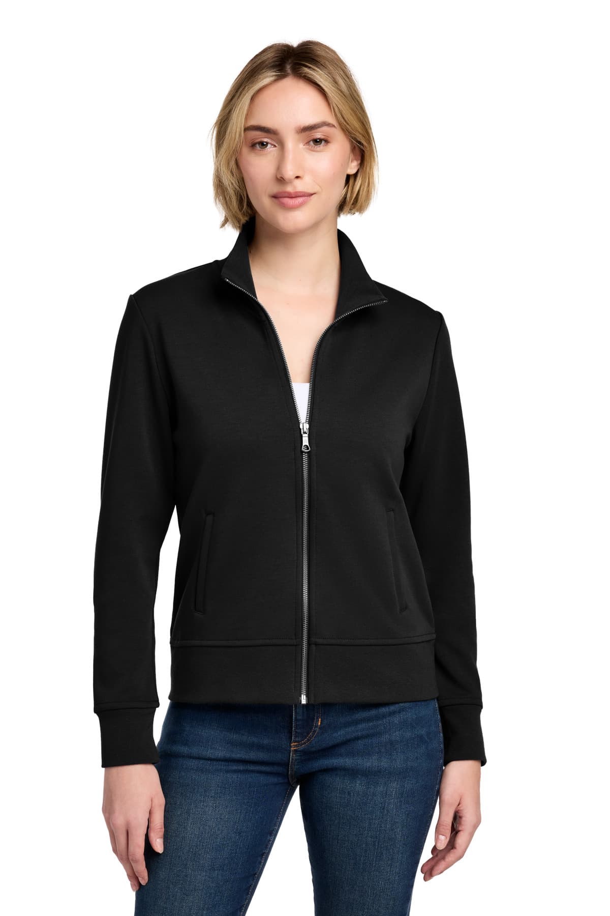 Brooks Brothers Brooks Brothers Women's Double-Knit Full-Zip BB18211
