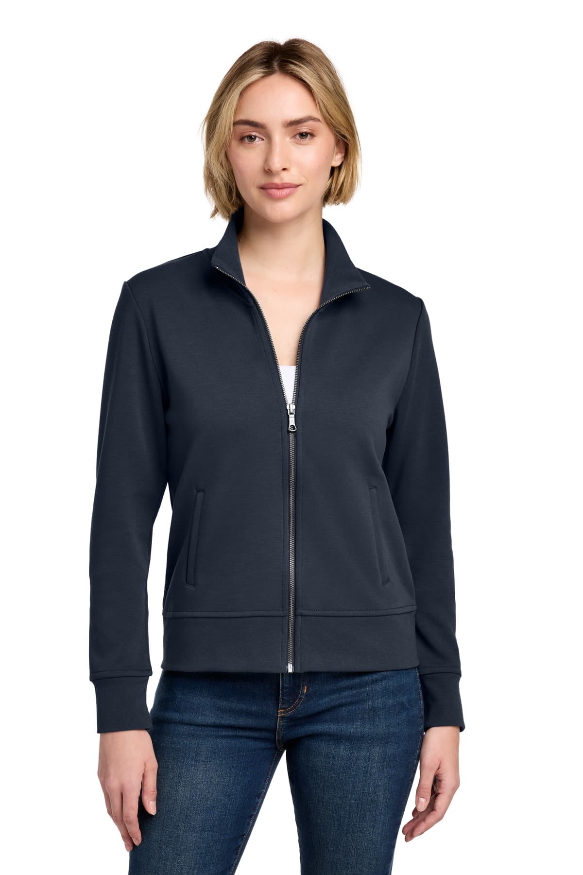Brooks Brothers Brooks Brothers Women's Double-Knit Full-Zip BB18211