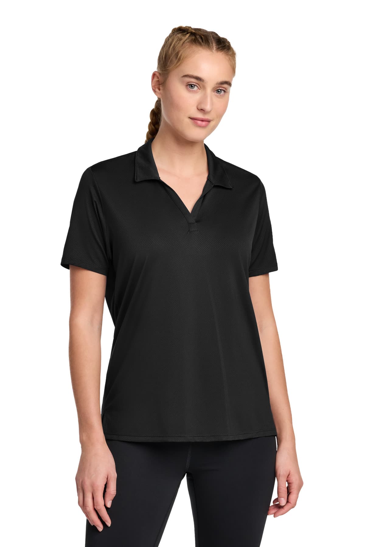 Sport-Tek Sport-Tek Women's Sideline Polo LST535 in Black